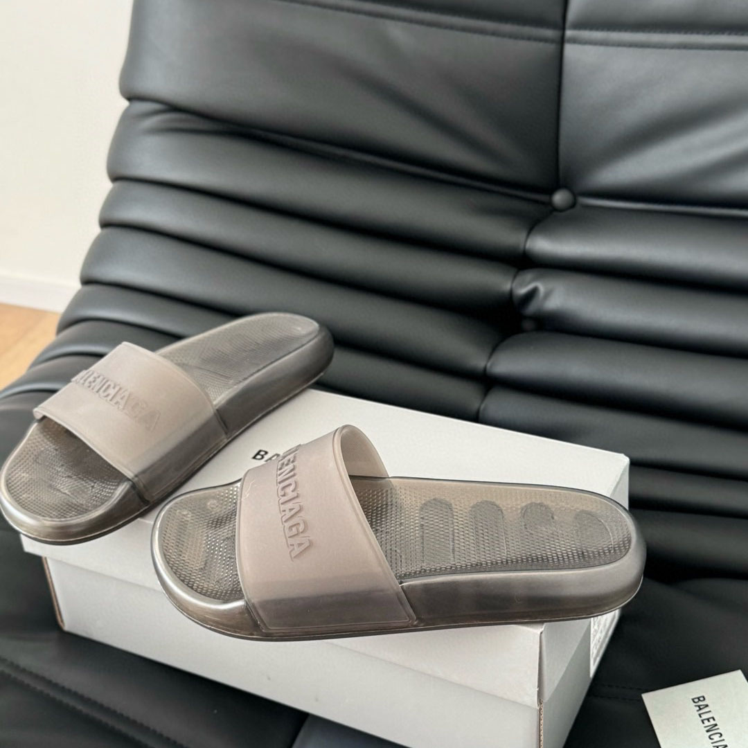 Balenciaga Pool Transparent Slide Sandal - DesignerGu