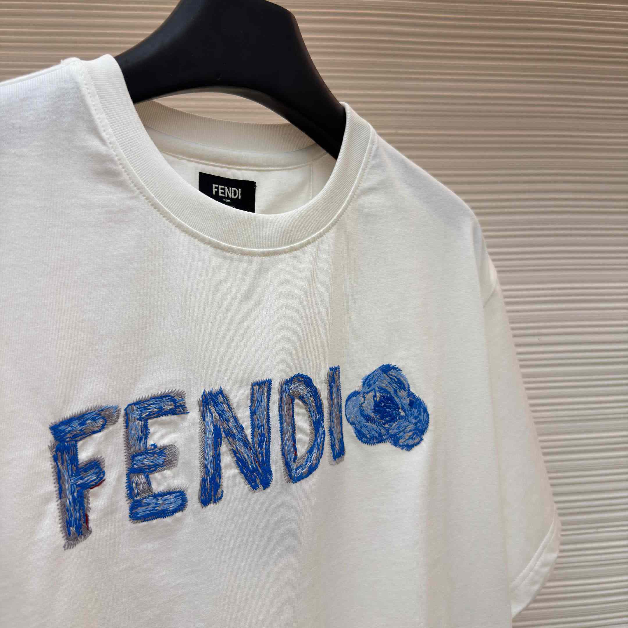 Fendi Lunar New Year White Cotton T-shirt - DesignerGu