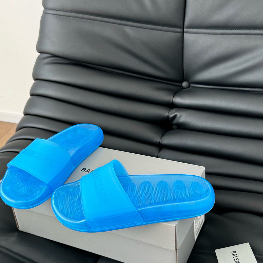 Balenciaga Pool Transparent Slide Sandal - DesignerGu