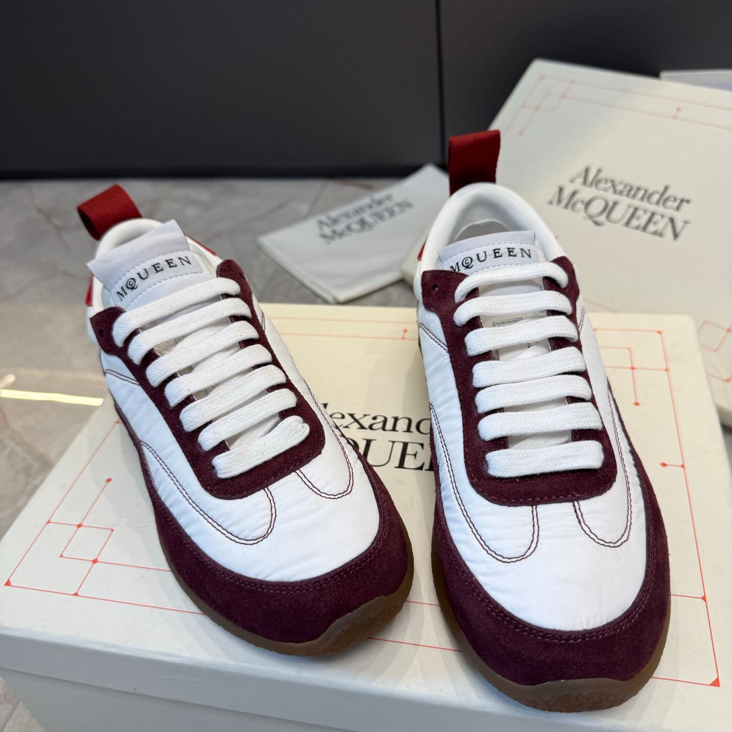 Alexander McQueen EC1 Sneaker In Beige/Brown - DesignerGu