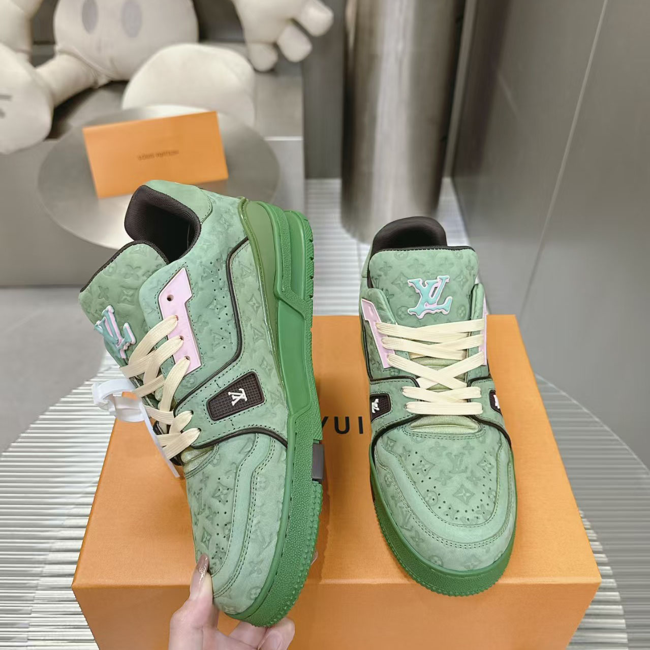 Louis Vuitton  Tyler, The Creator x Louis Vuitton Trainer 'Green' - DesignerGu