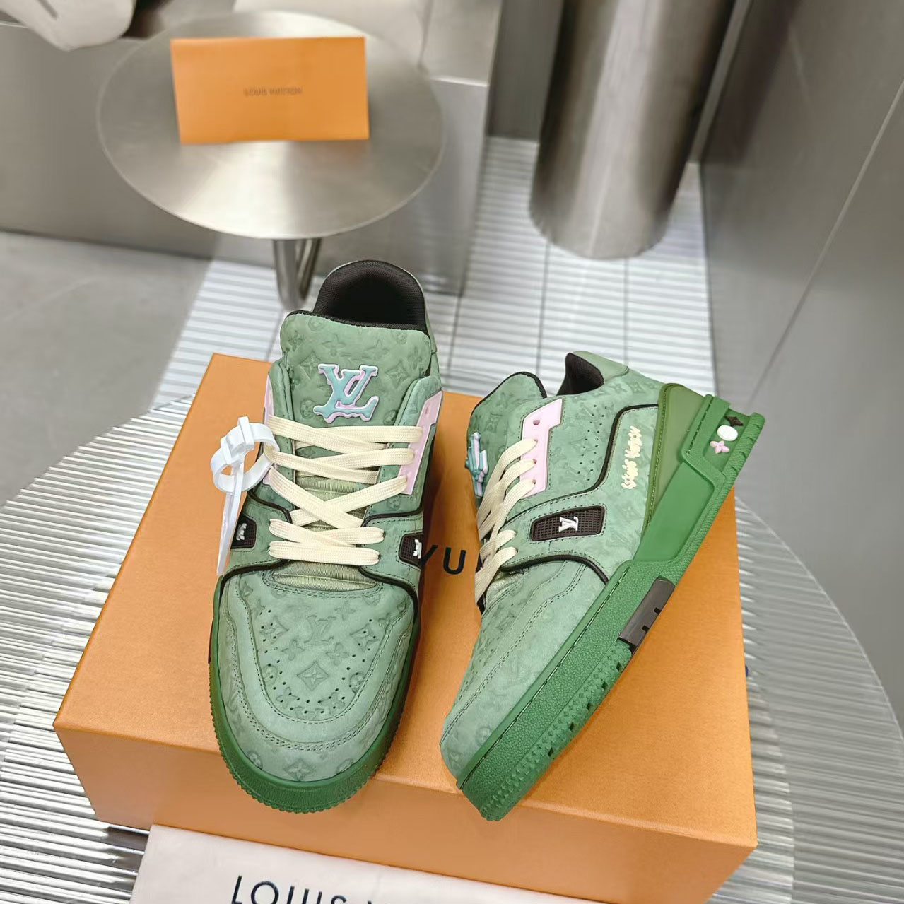 Louis Vuitton  Tyler, The Creator x Louis Vuitton Trainer 'Green' - DesignerGu