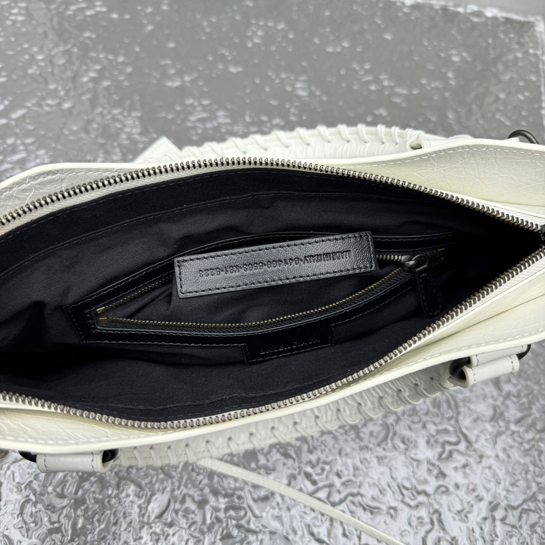 Balenciaga Le City First Bag In White - DesignerGu