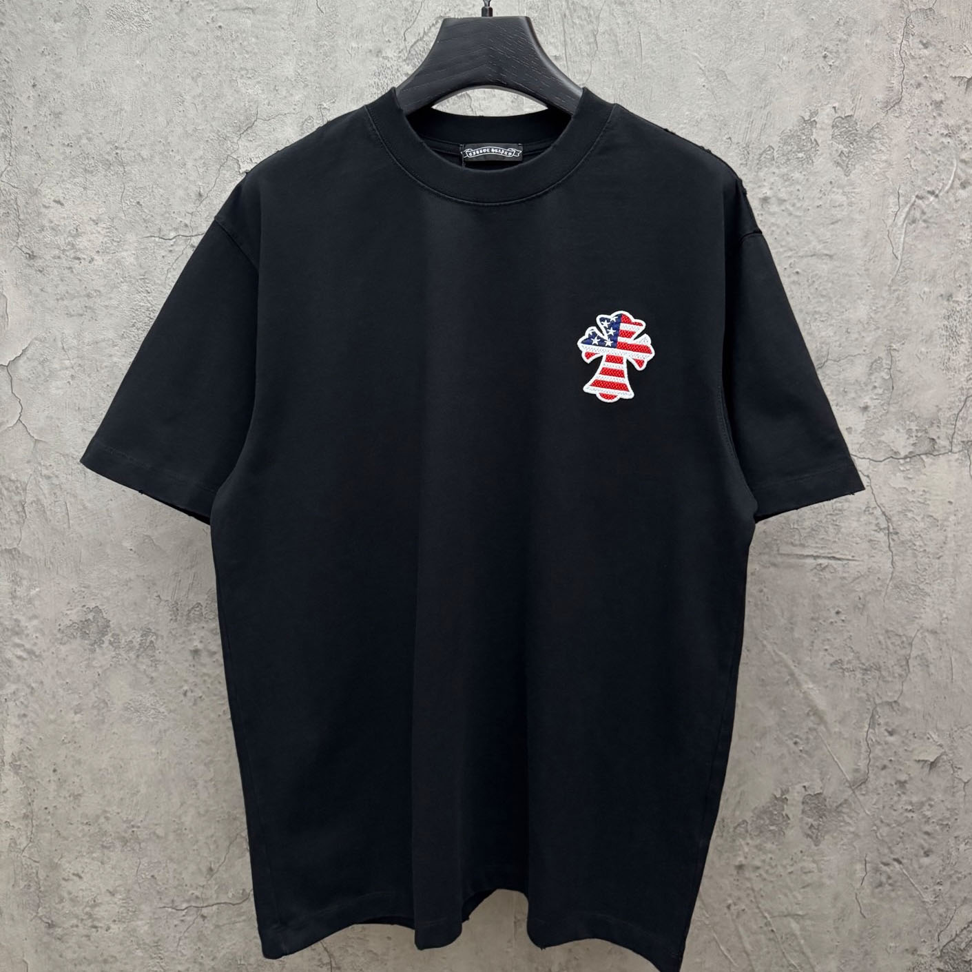 Chrome Hearts Style Cross Graphic Tee 'Black' - DesignerGu