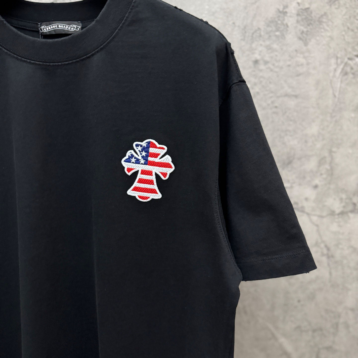 Chrome Hearts Style Cross Graphic Tee 'Black' - DesignerGu