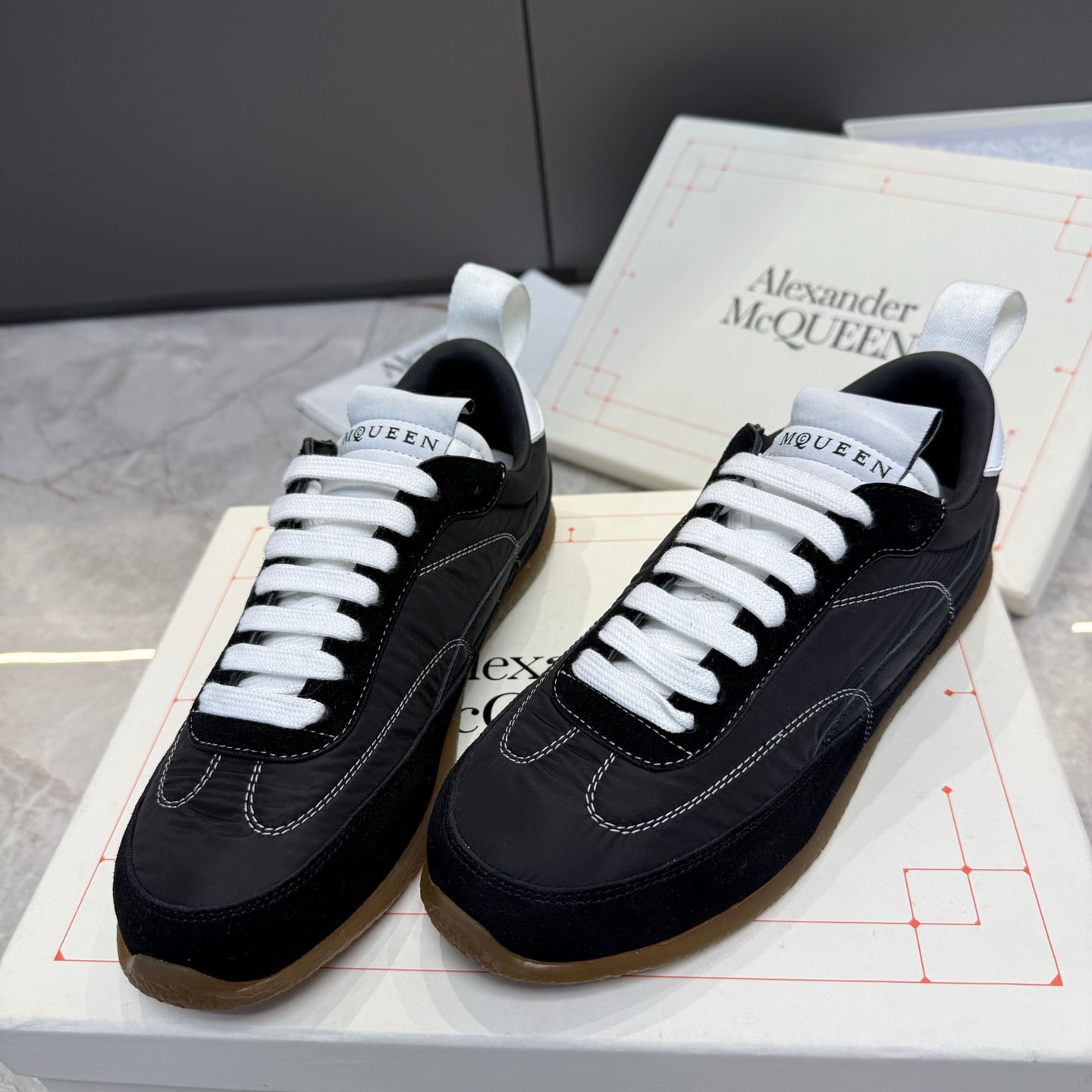 Alexander McQueen  EC1 Sneaker In Black - DesignerGu
