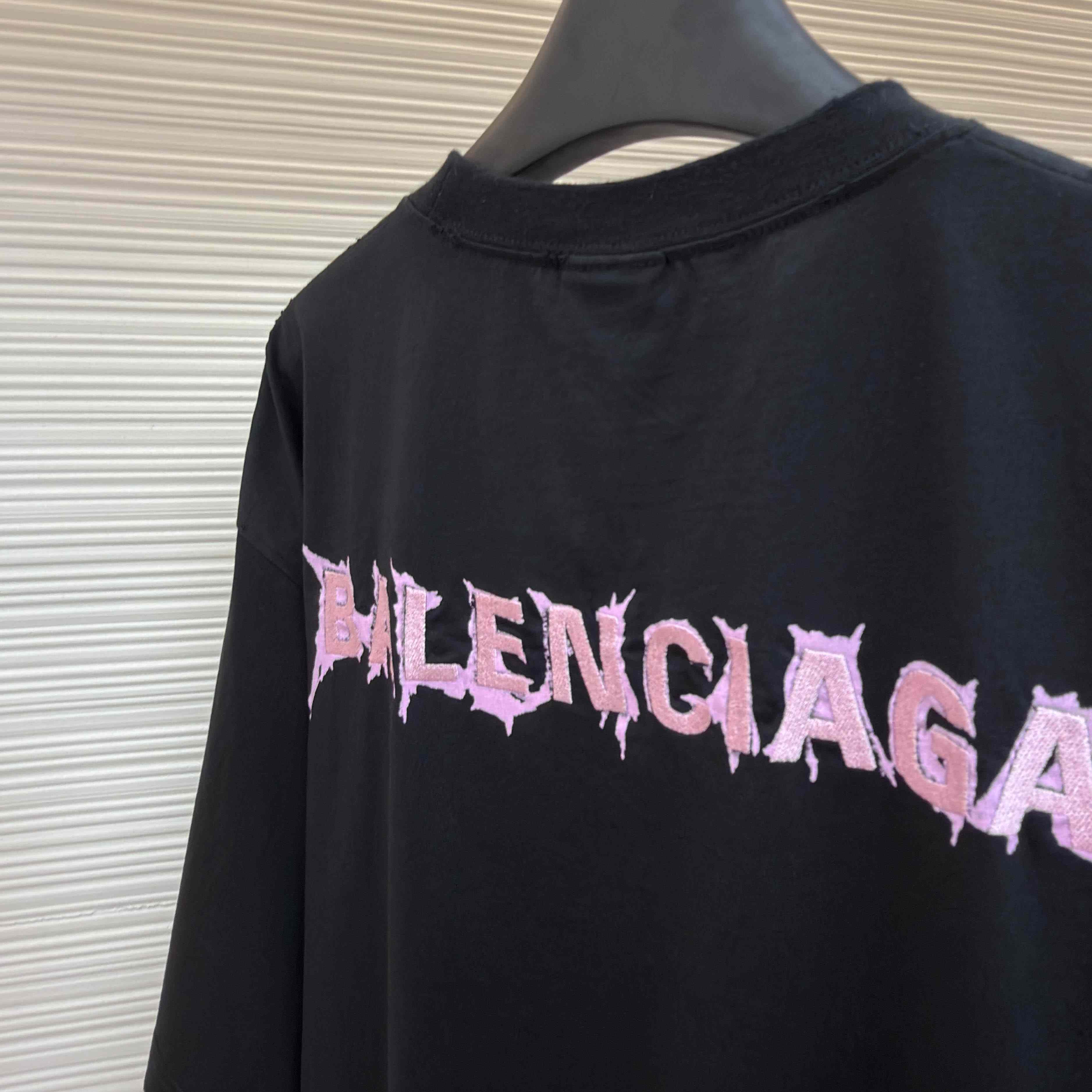 Balenciaga Diy Balenciaga Back Medium Fit T-shirt In Black - DesignerGu