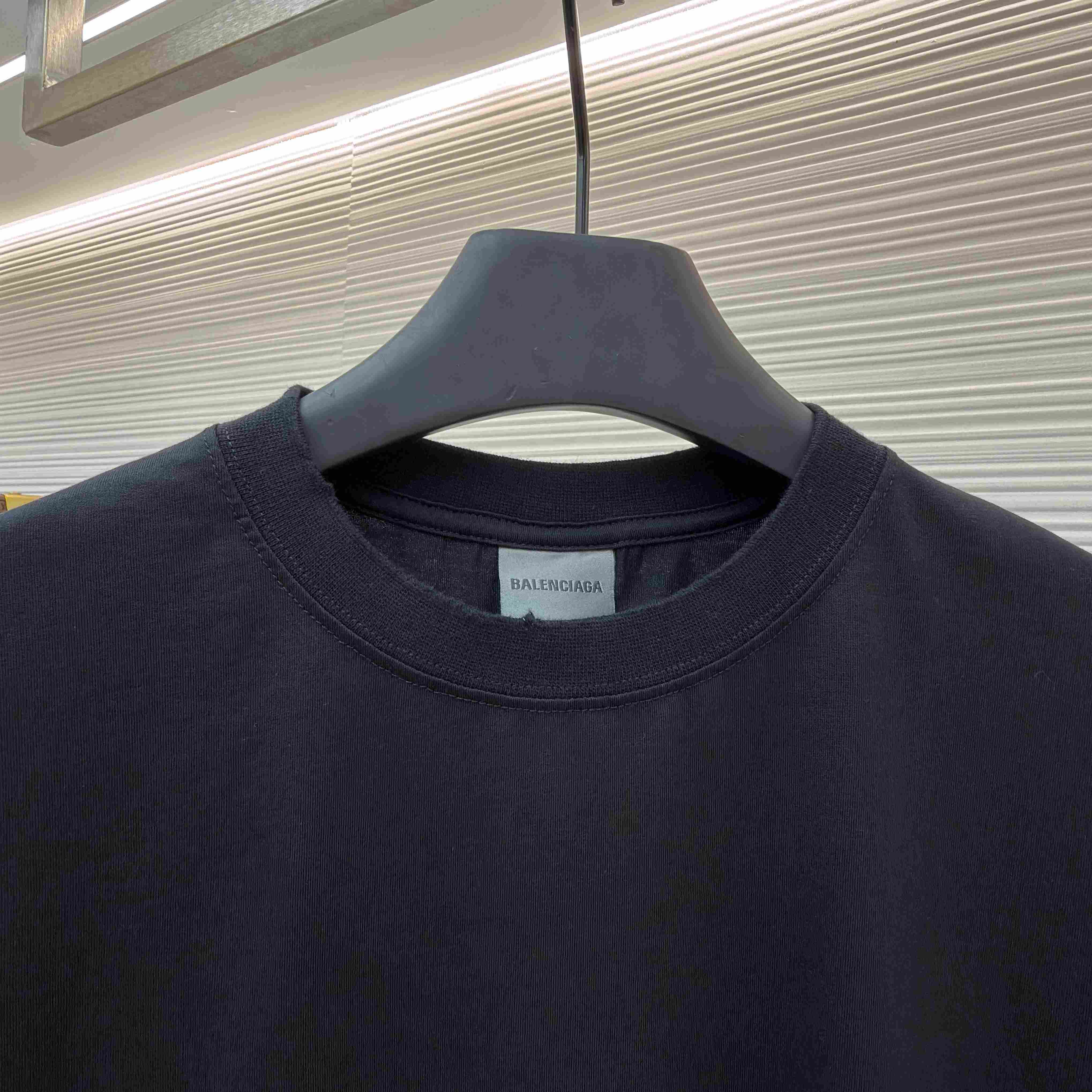 Balenciaga Diy Balenciaga Back Medium Fit T-shirt In Black - DesignerGu