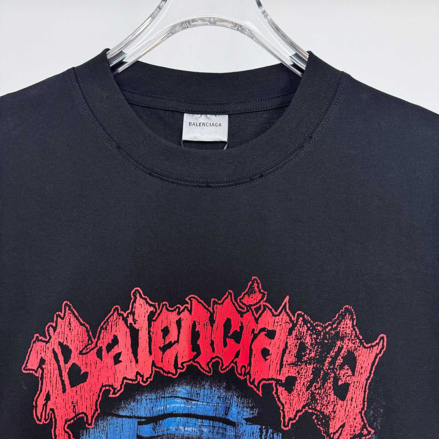 Balenciaga Salon De Couture Medium Fit T-shirt In Black - DesignerGu