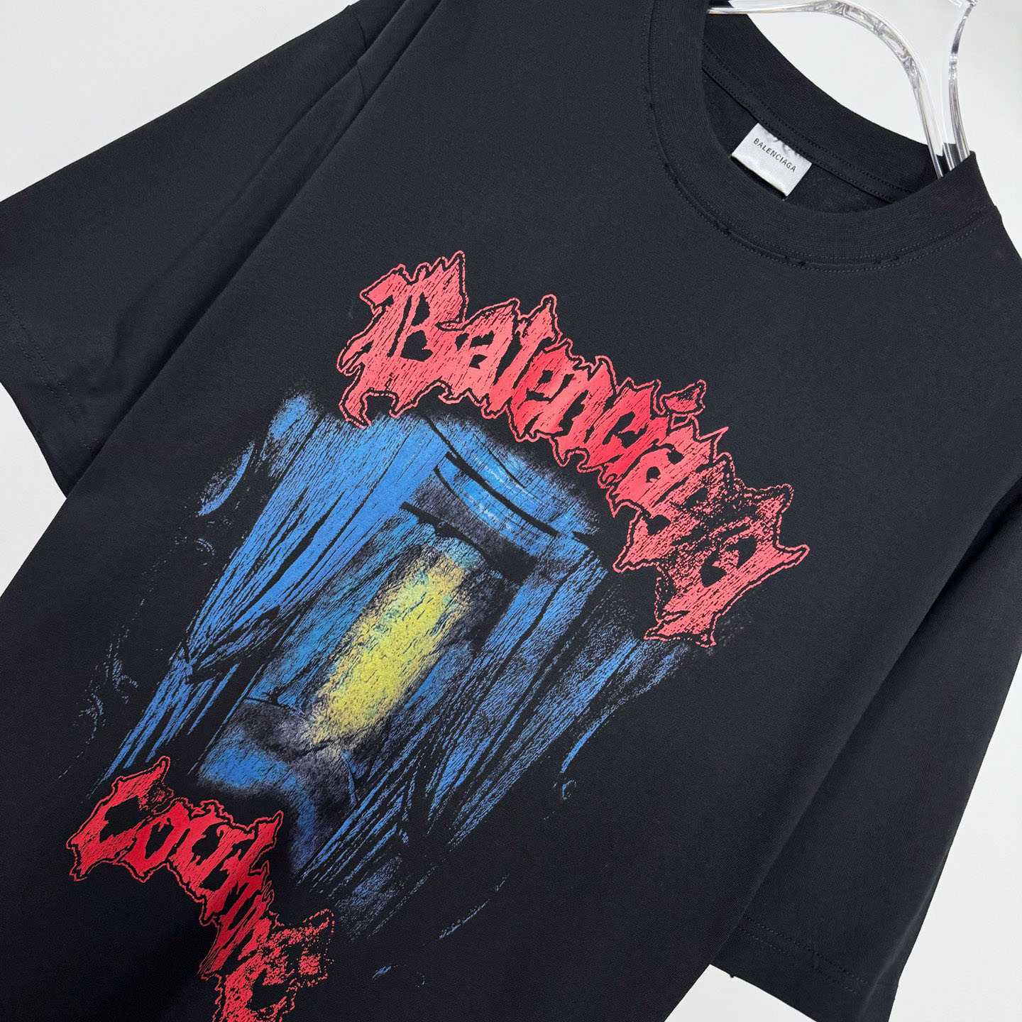 Balenciaga Salon De Couture Medium Fit T-shirt In Black - DesignerGu