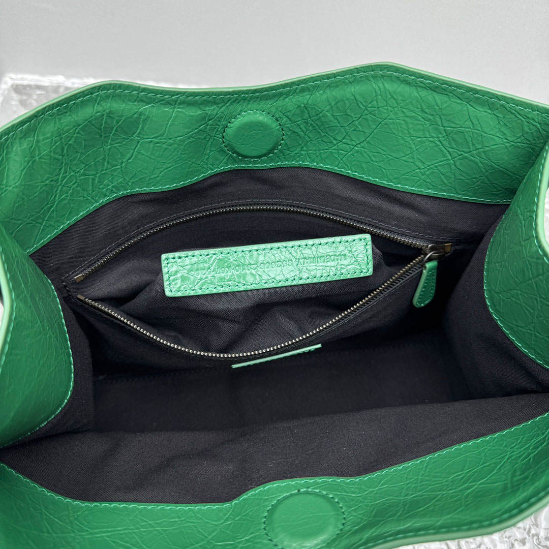 Balenciaga Le City Tote Bag Mini In Green - DesignerGu