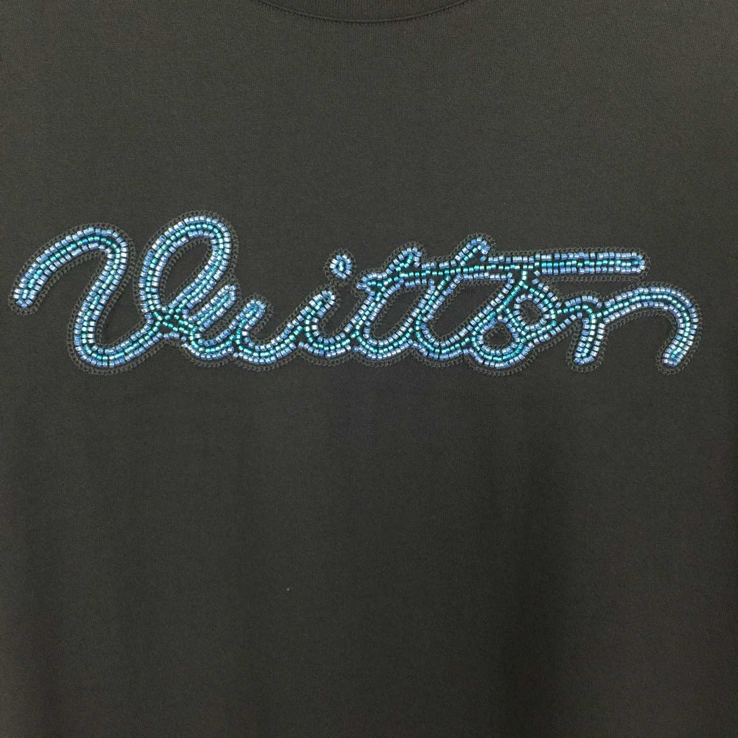 Louis Vuitton Logo Cotton T-Shirt  - DesignerGu