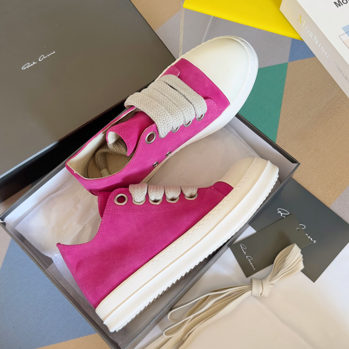 Rick Owens Laces Low-top  Sneakers - DesignerGu