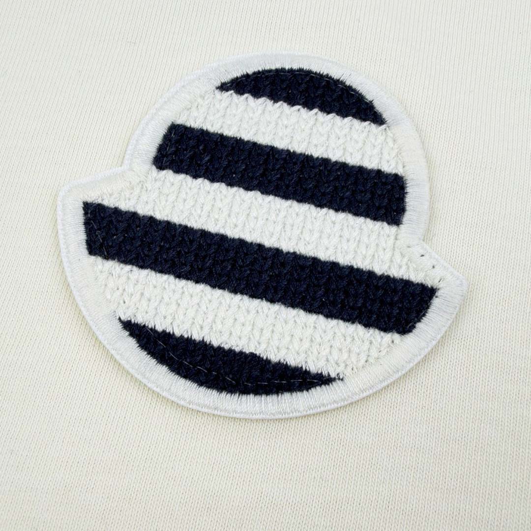 Moncler Striped Logo Cotton Jersey T-Shirt - DesignerGu