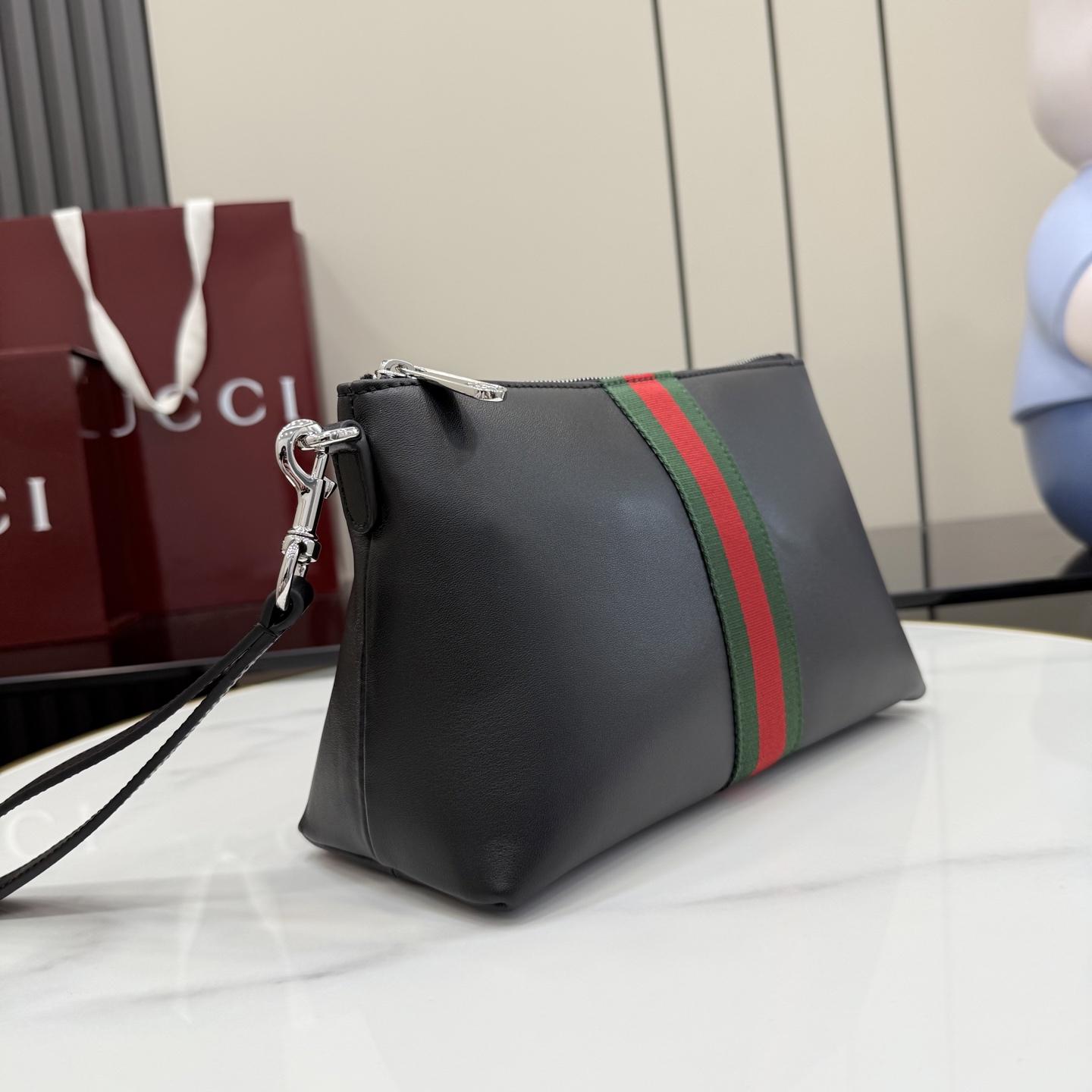 Gucci Web Trademark Medium Pouch - DesignerGu