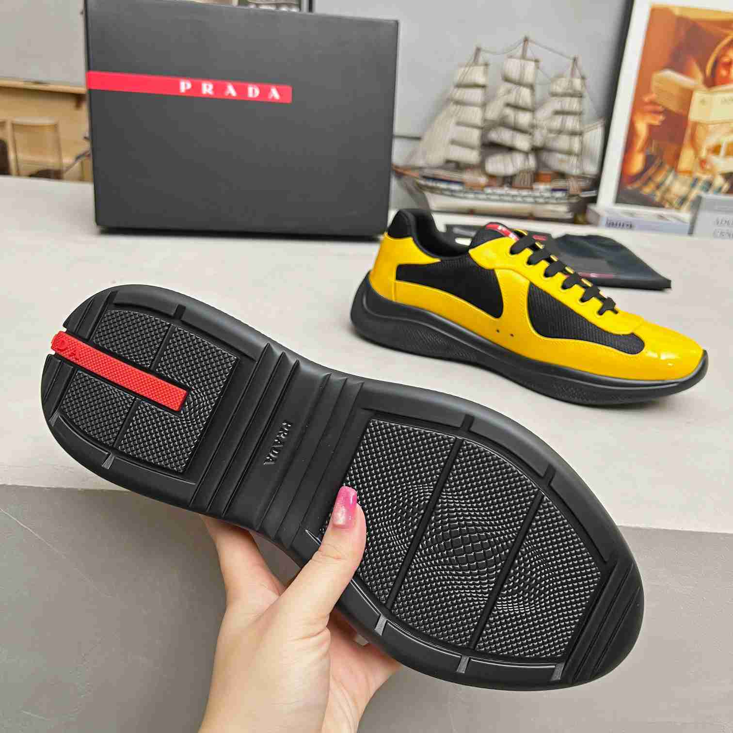 Prada America's Cup 'Yellow Black' - DesignerGu