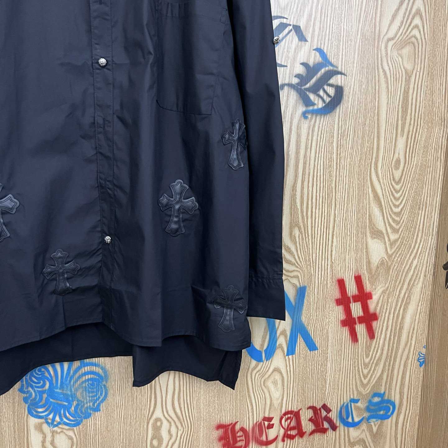 Chrome Hearts  Oversized Cross Patch Shirt - DesignerGu