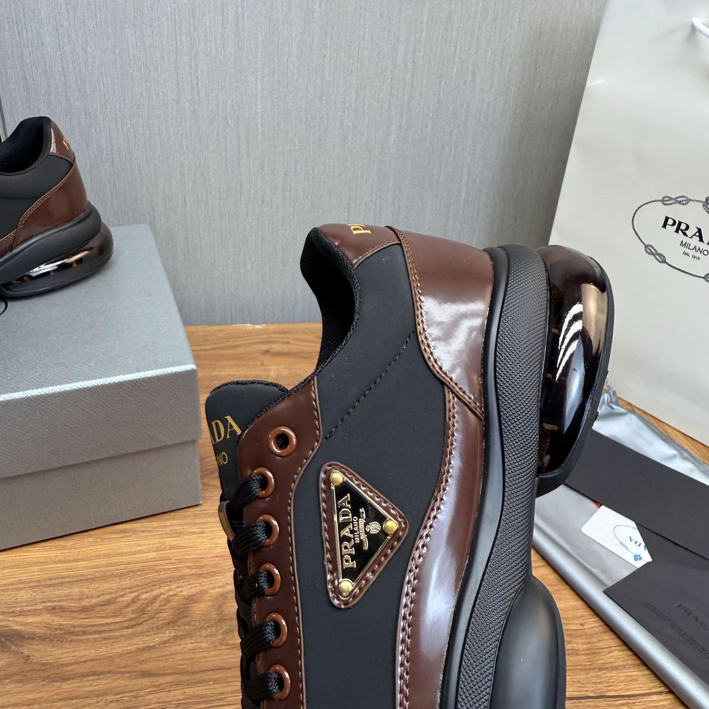Prada Leather Sneakers - DesignerGu