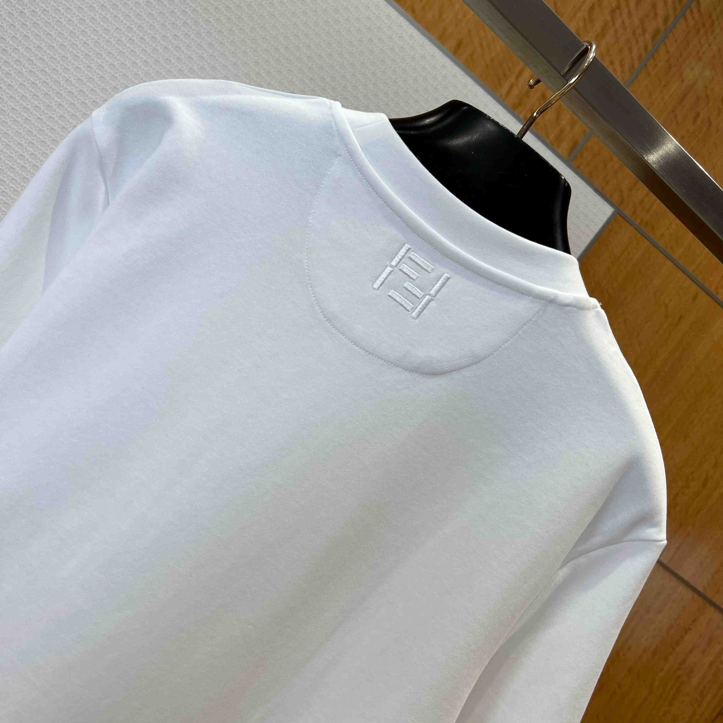 Fendi White Cotton T-shirt - DesignerGu