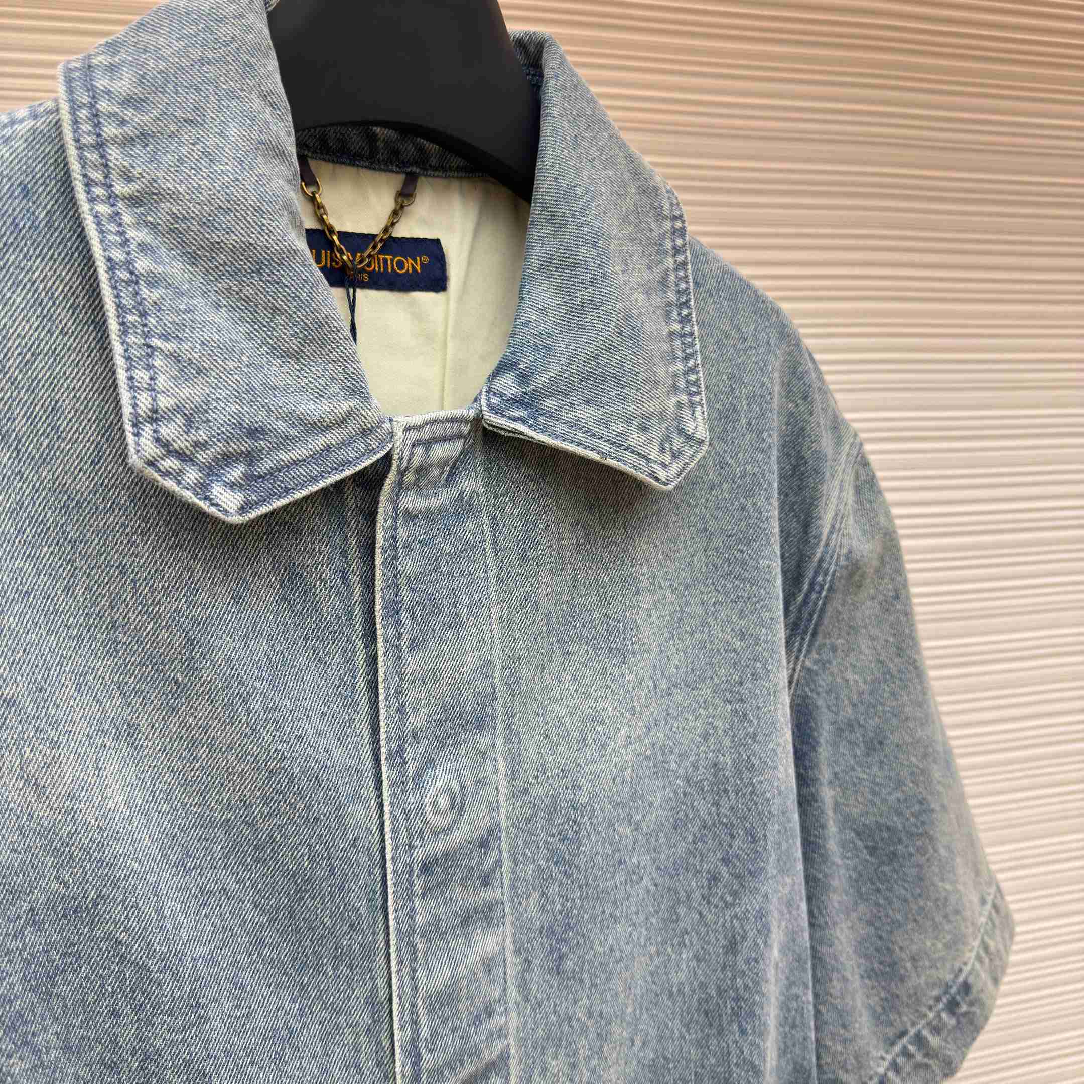 Louis Vuitton Short Sleeve Denim Workwear Shirt - DesignerGu