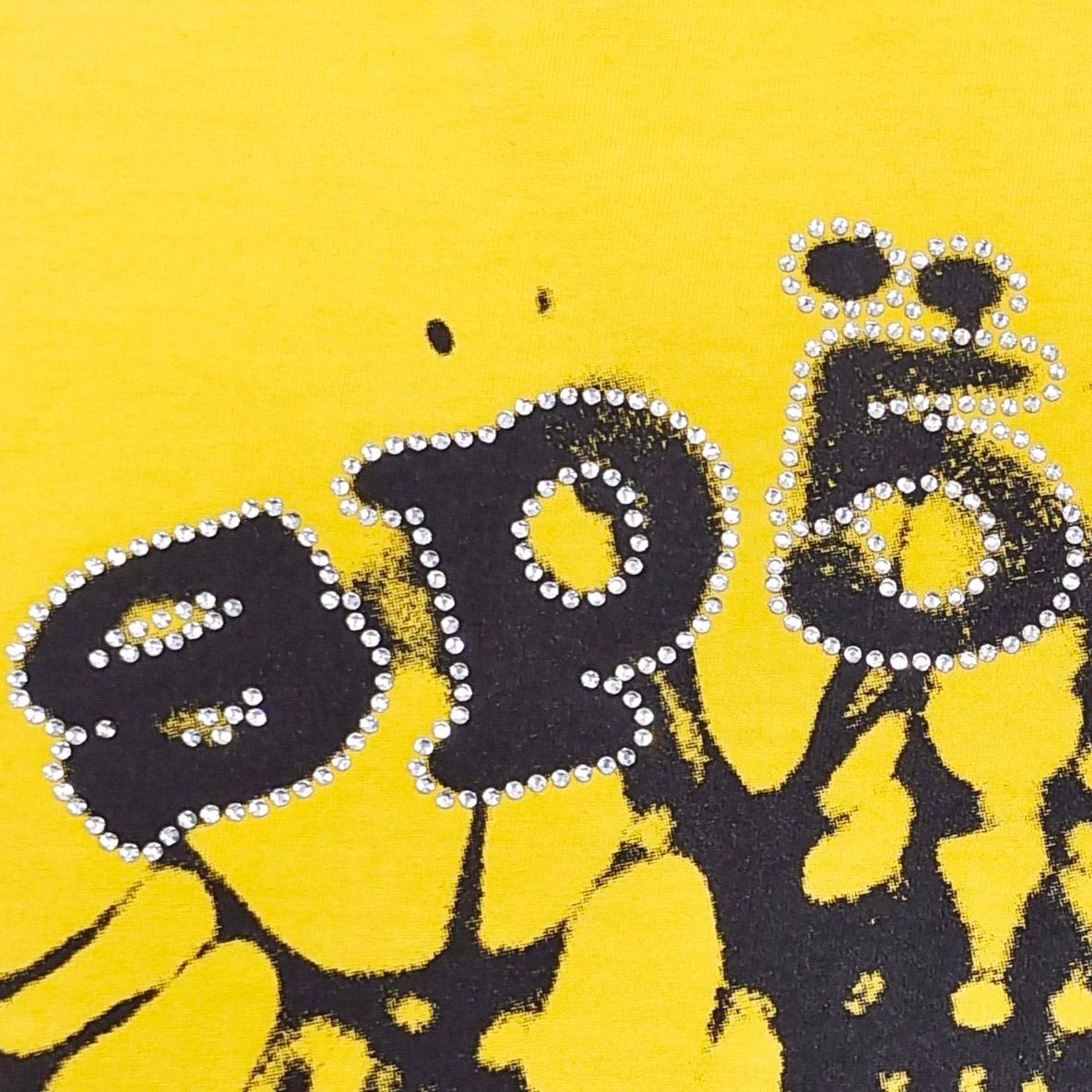 Sp5der Scattered Og Web V2 Tee 'Yellow' - DesignerGu