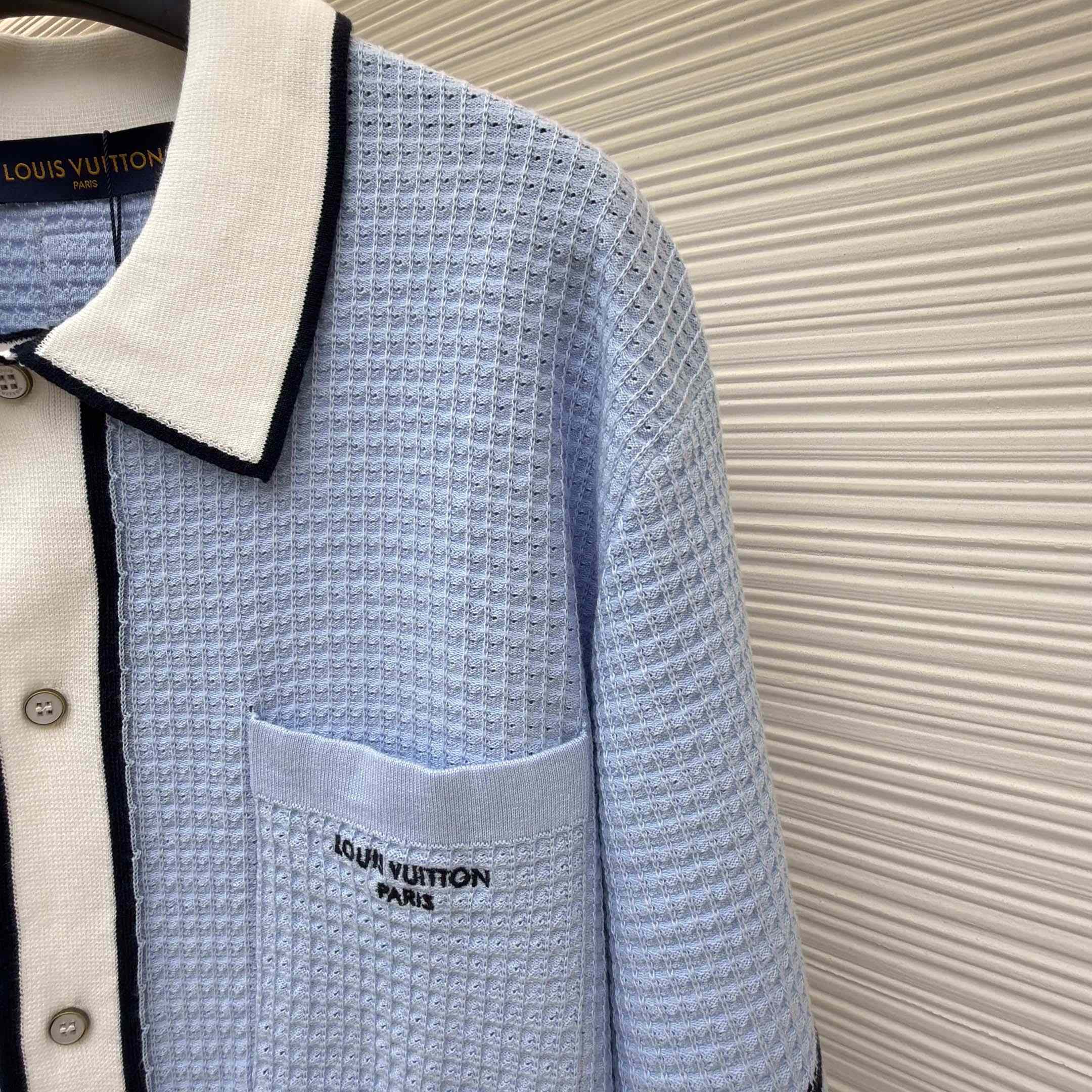 Louis Vuitton Waffle Signature Short-Sleeved Shirt   1AK6WW - DesignerGu