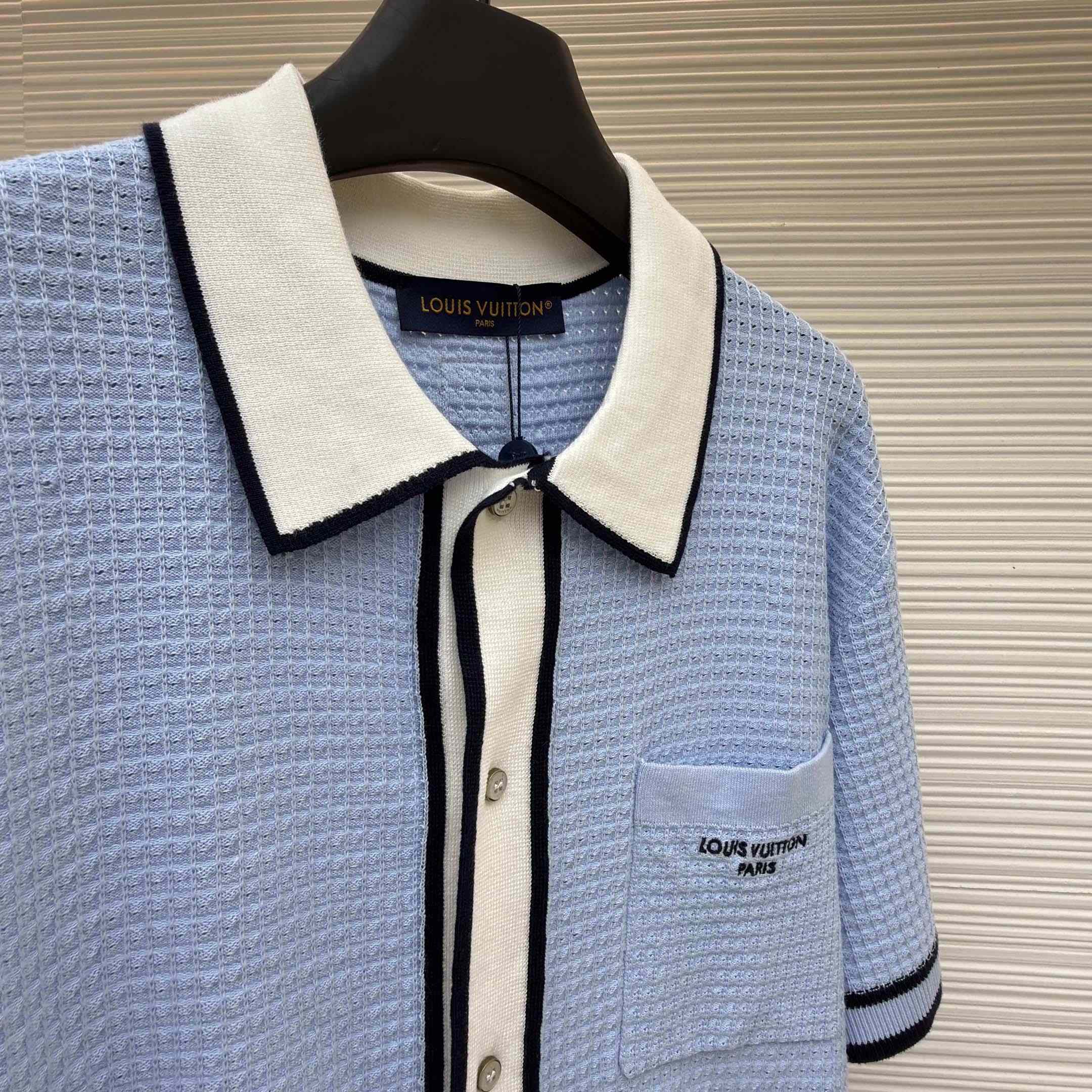 Louis Vuitton Waffle Signature Short-Sleeved Shirt   1AK6WW - DesignerGu