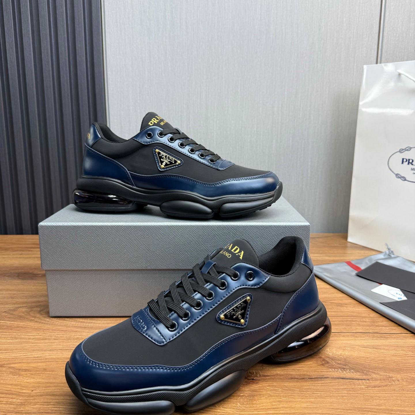 Prada Leather Sneakers - DesignerGu