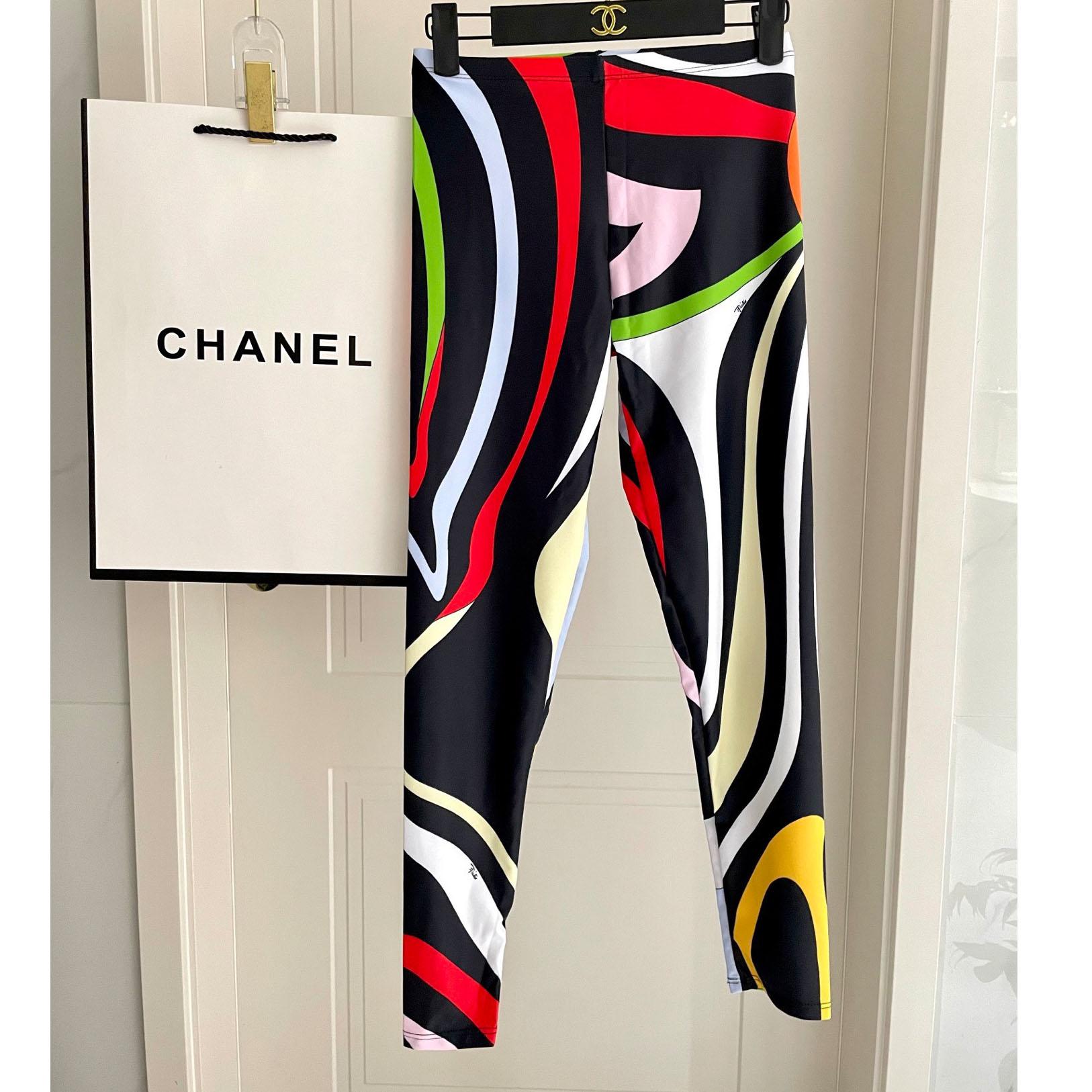 Pucci Iride-Print Crop Top And Leggings  - DesignerGu