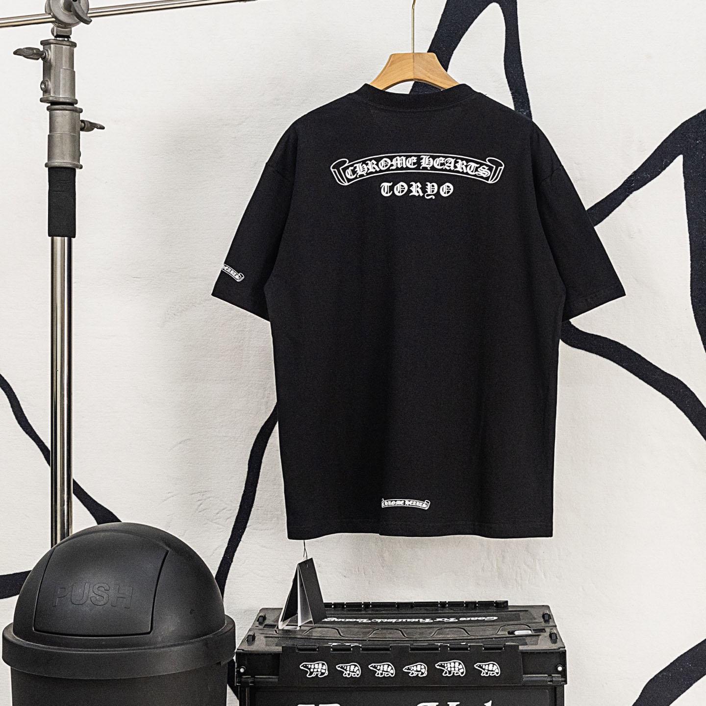 Chrome Hearts Scroll Osaka T-Shirt 'Black' - DesignerGu