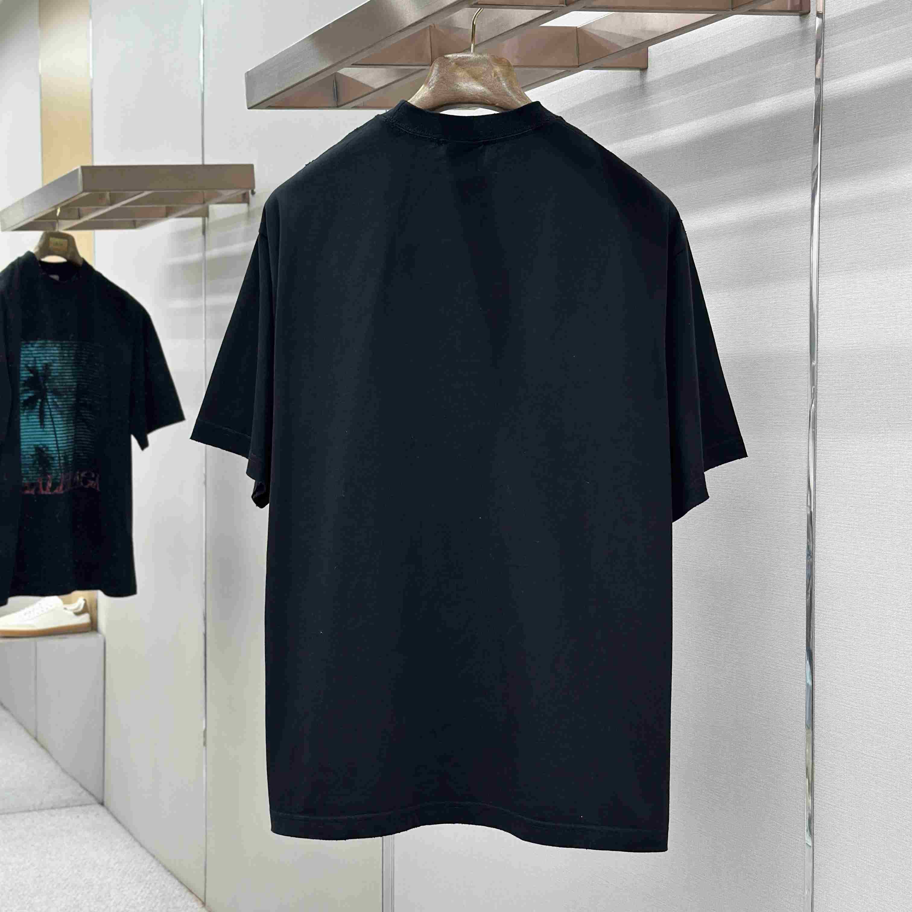 Balenciaga Printed Cotton-Jersey T-Shirt - DesignerGu