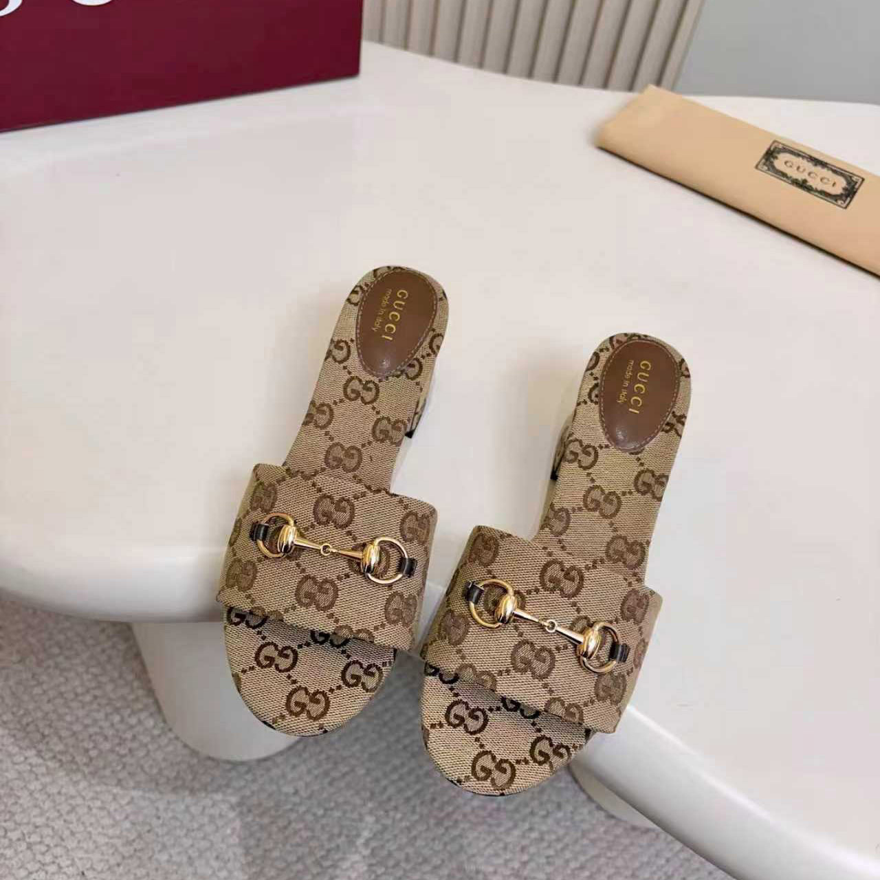 Gucci Slide Sandal With Horsebit - DesignerGu
