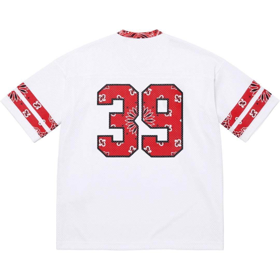 Supreme Bandana Football Jersey 'White' - DesignerGu