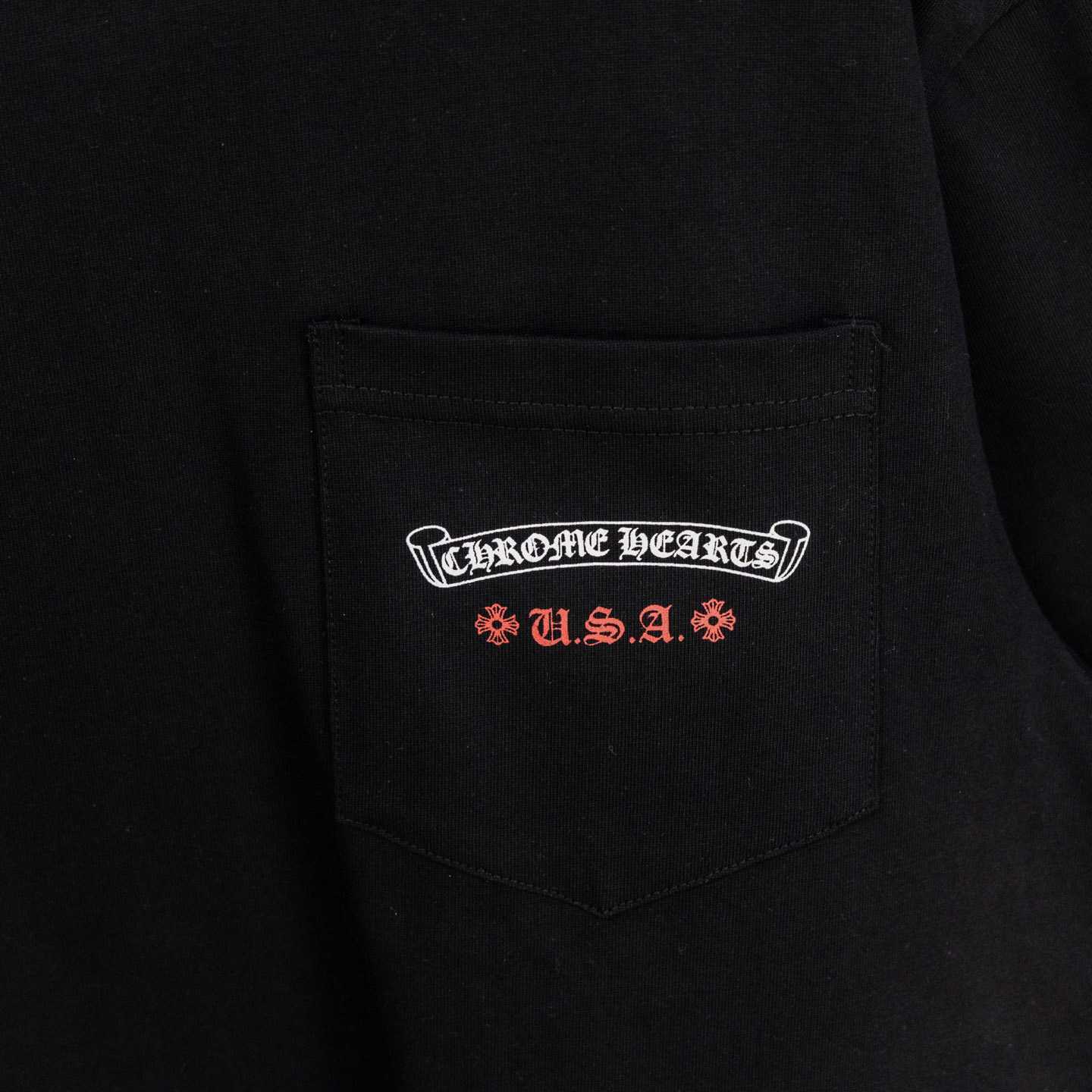Chrome Hearts USA Flag Tee 'Black' - DesignerGu