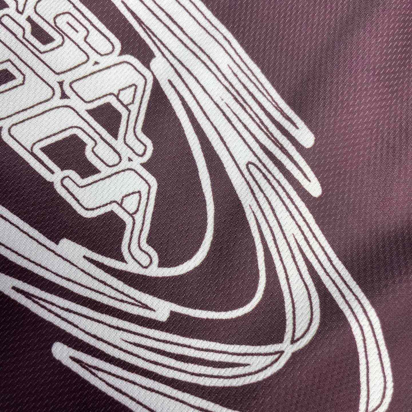 Casablanca Aubergine Gradient Short Sleeve Football Jersey   C1141 - DesignerGu