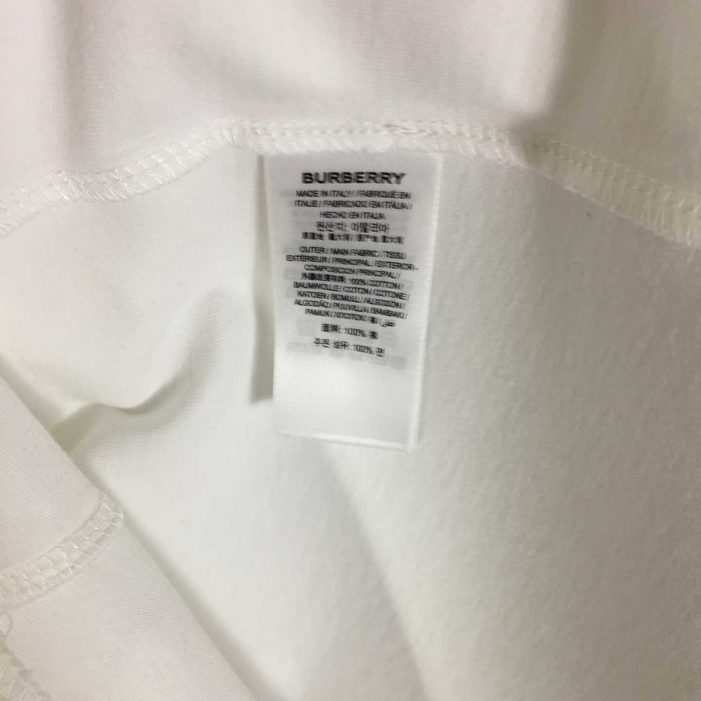 Burberry Check Trim Cotton T-shirt - DesignerGu
