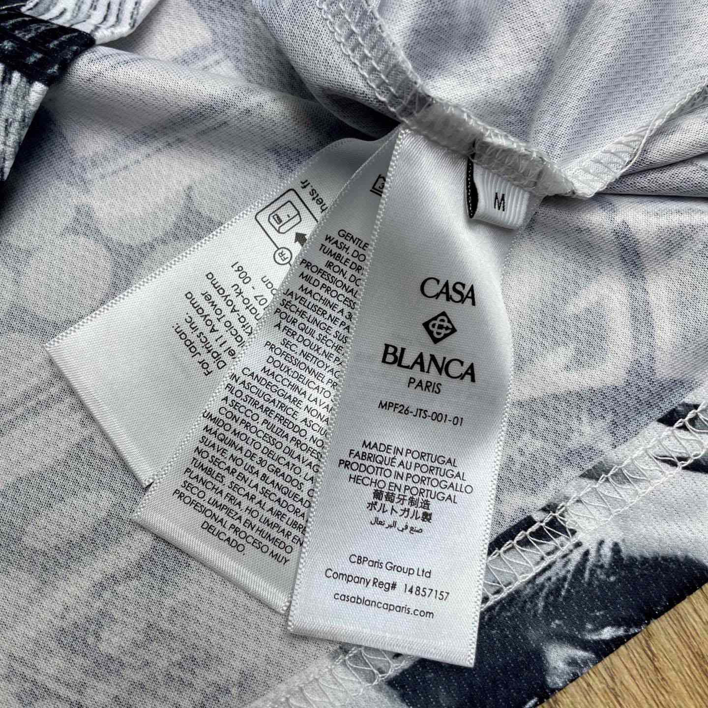 Casablanca Rave Collage Short Sleeve Mesh T‑Shirt C1140 - DesignerGu