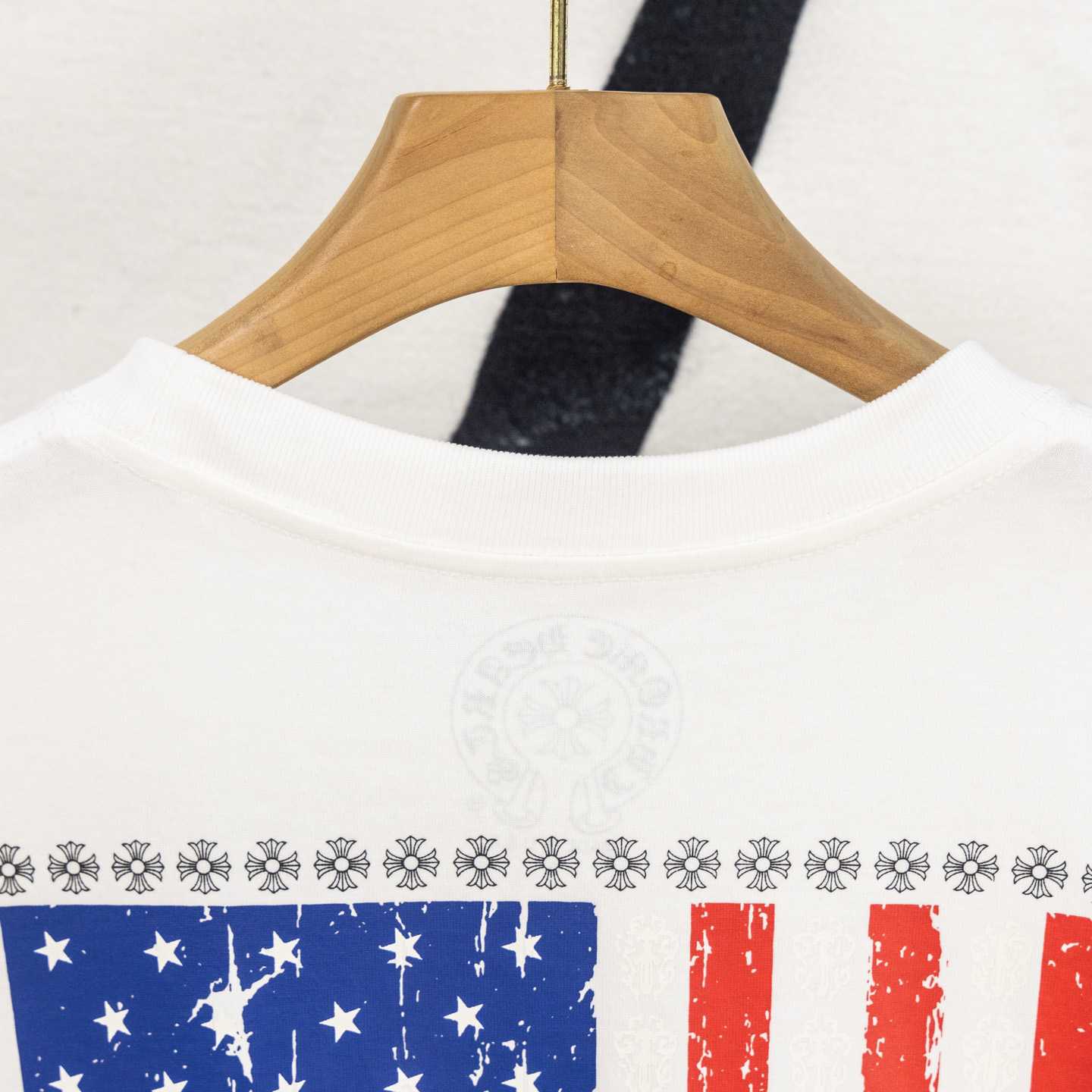 Chrome Hearts USA Flag Tee 'White' - DesignerGu