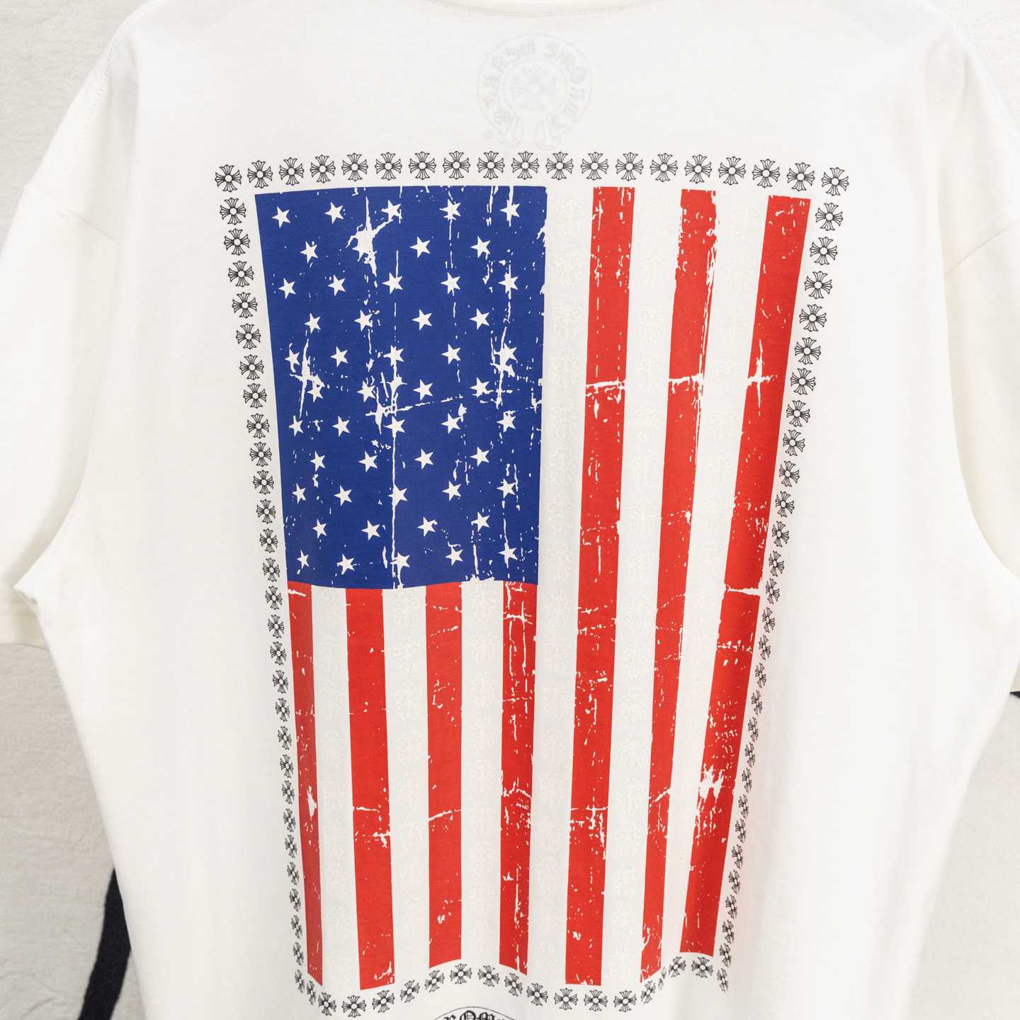 Chrome Hearts USA Flag Tee 'White' - DesignerGu