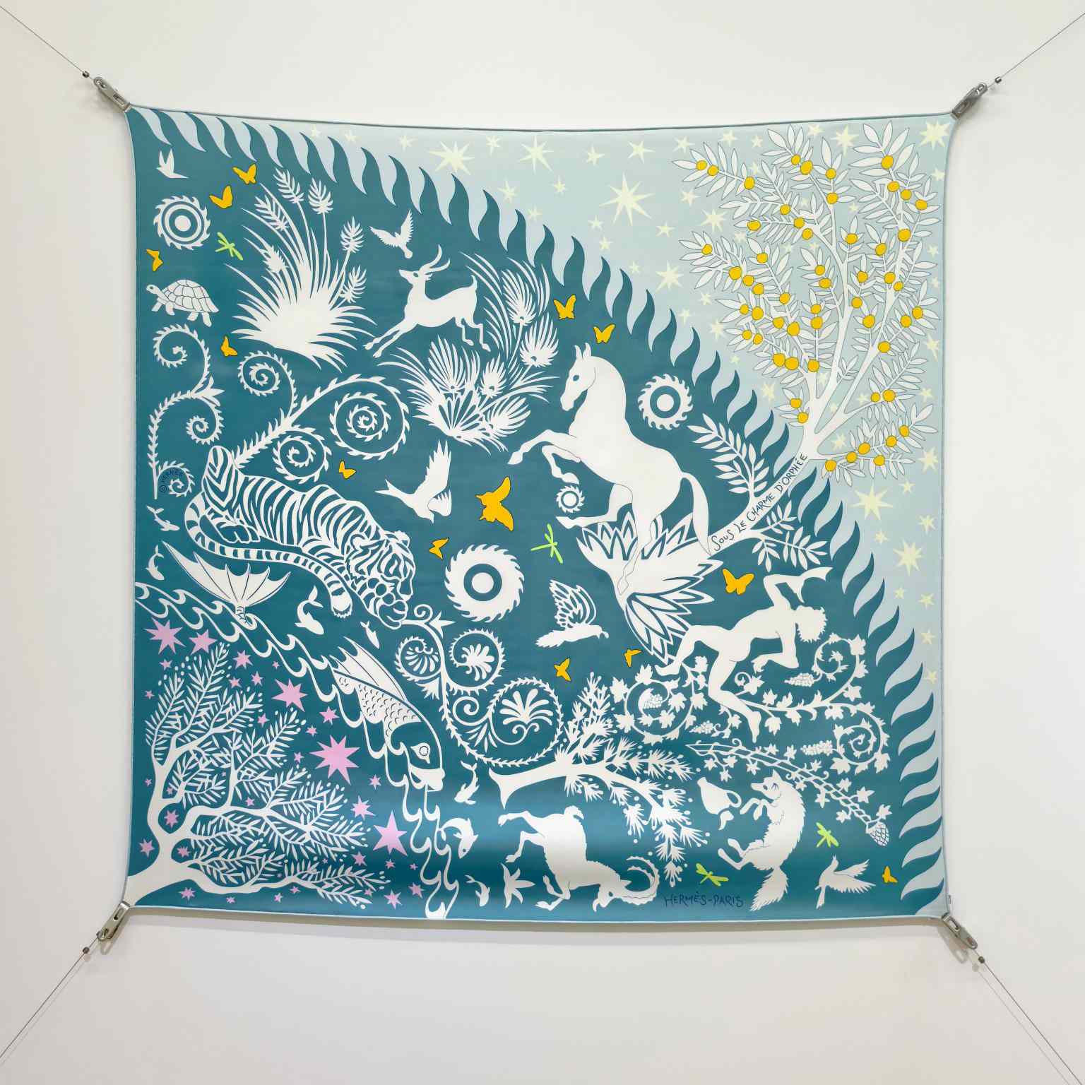 Hermes Sous le Charme D'Orphee Detail Scarf  - DesignerGu