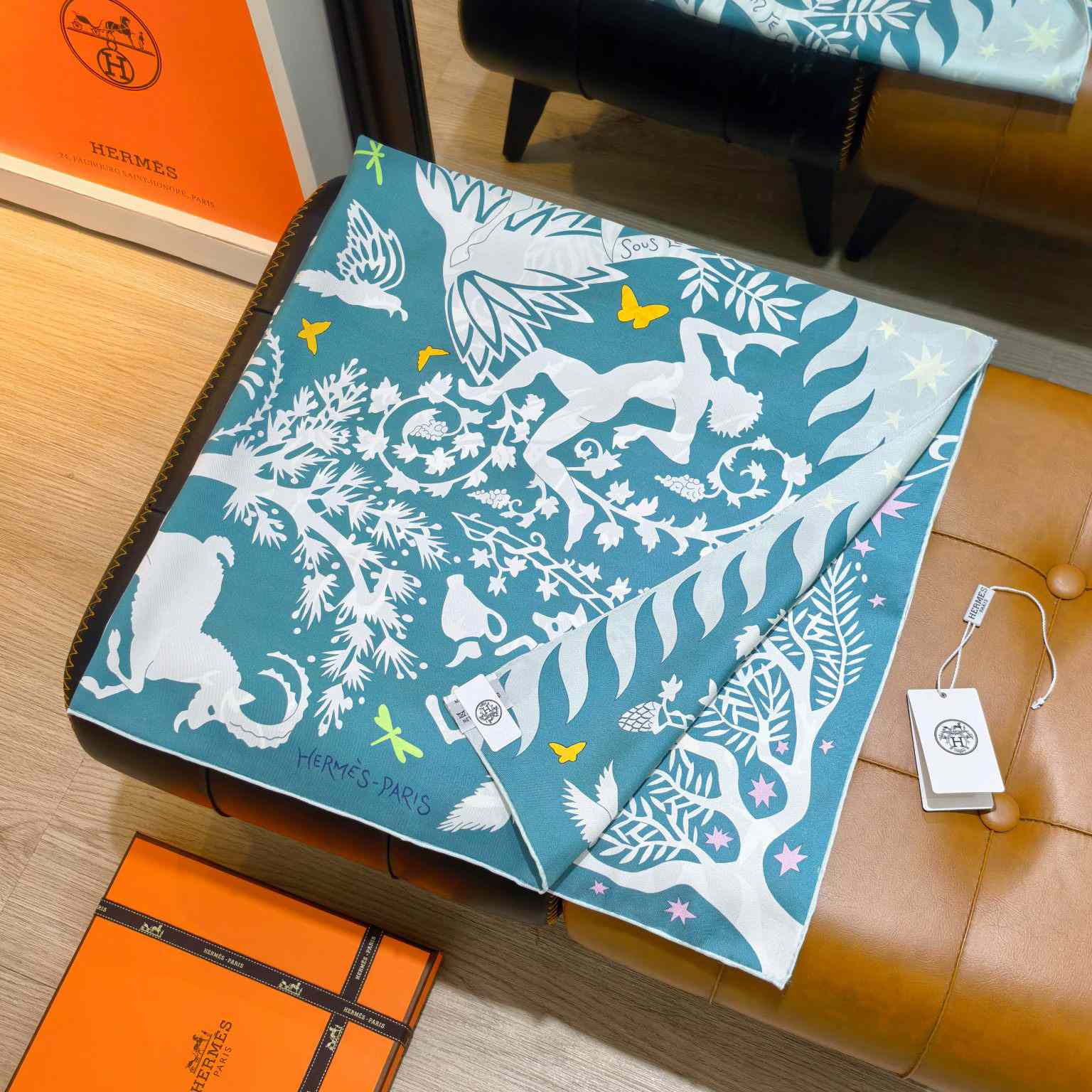 Hermes Sous le Charme D'Orphee Detail Scarf  - DesignerGu