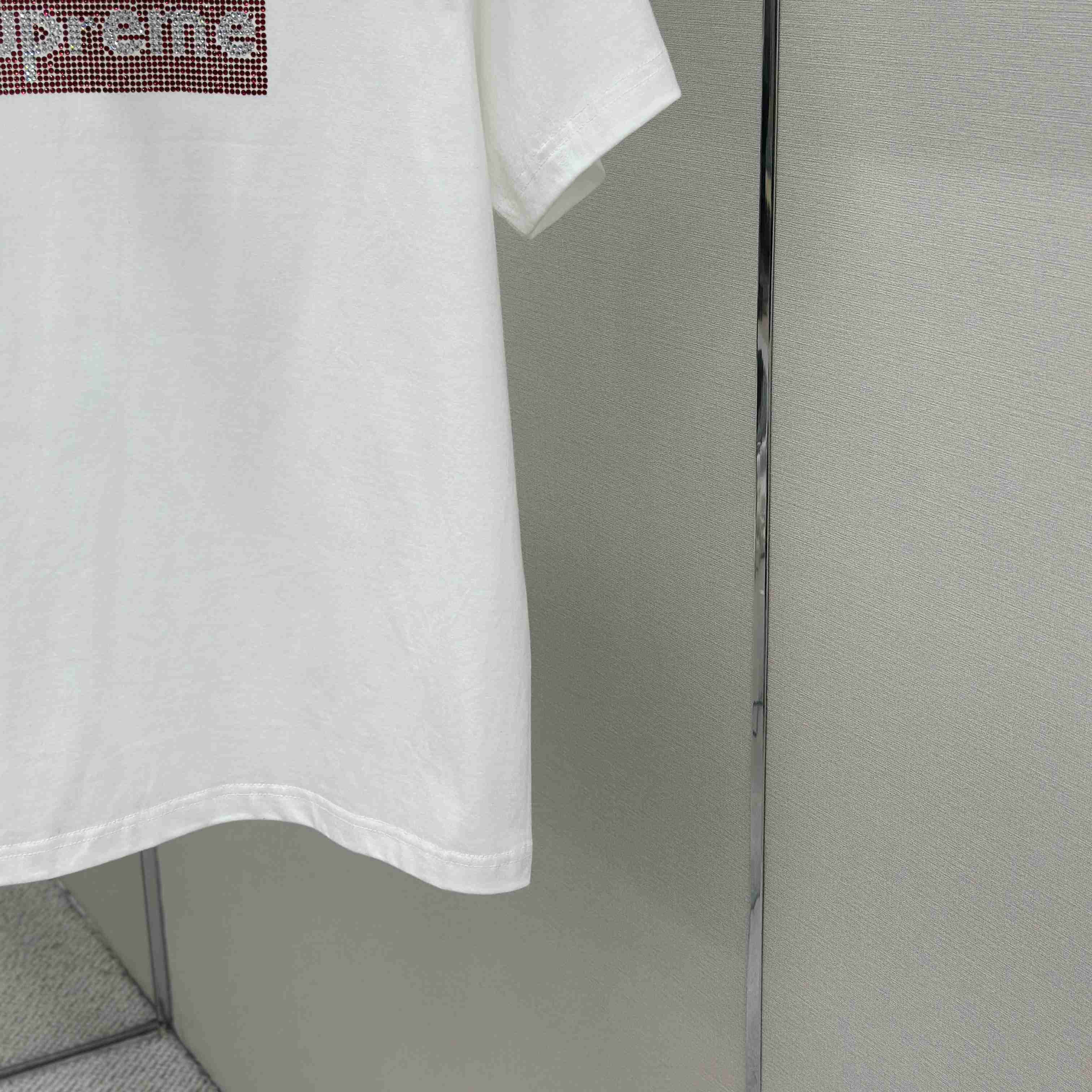 Supreme x Swarovski Box Logo T-Shirt - DesignerGu