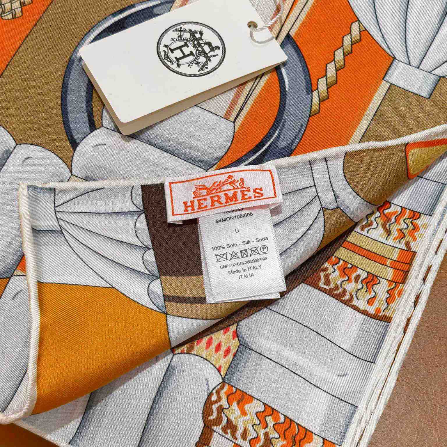 Hermes Flora Y Plata Scarf 90 - DesignerGu