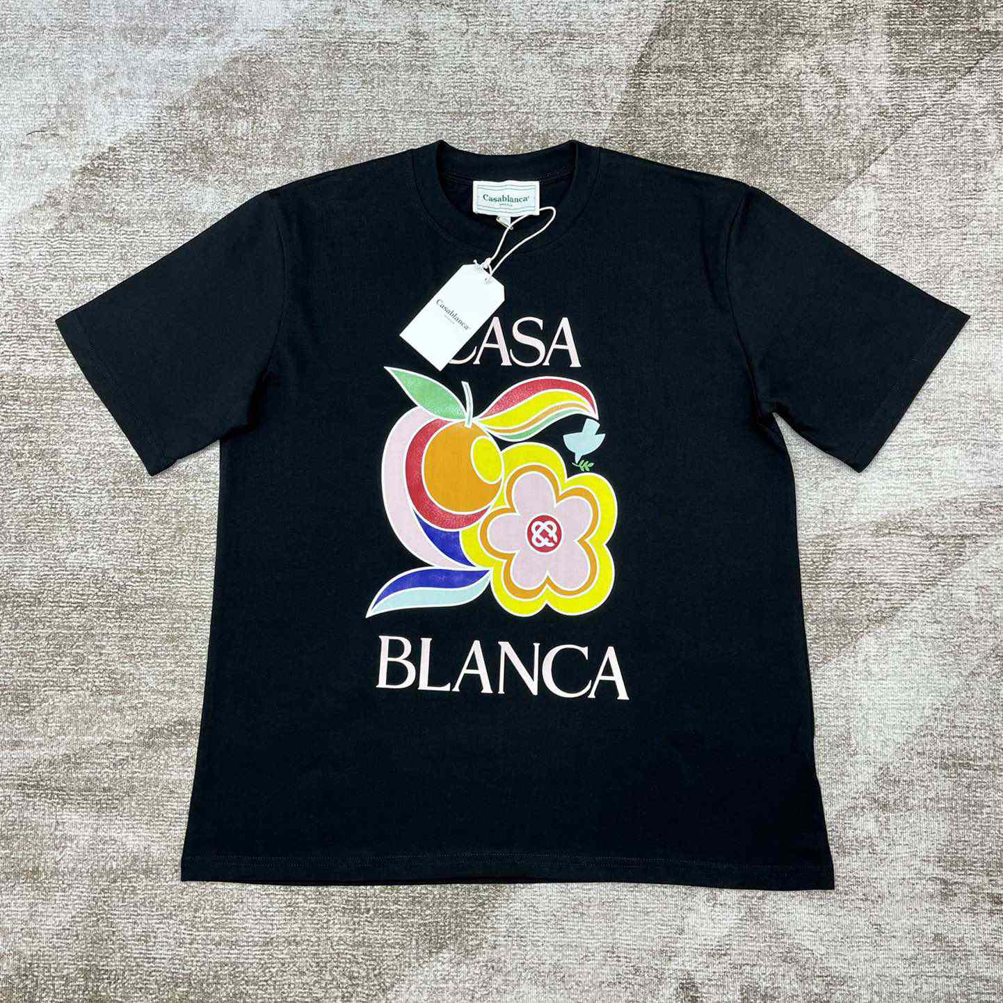 Casablanca Le Pouvoir Des Fleurs T-Shirt 'Black'  CA5075 - DesignerGu