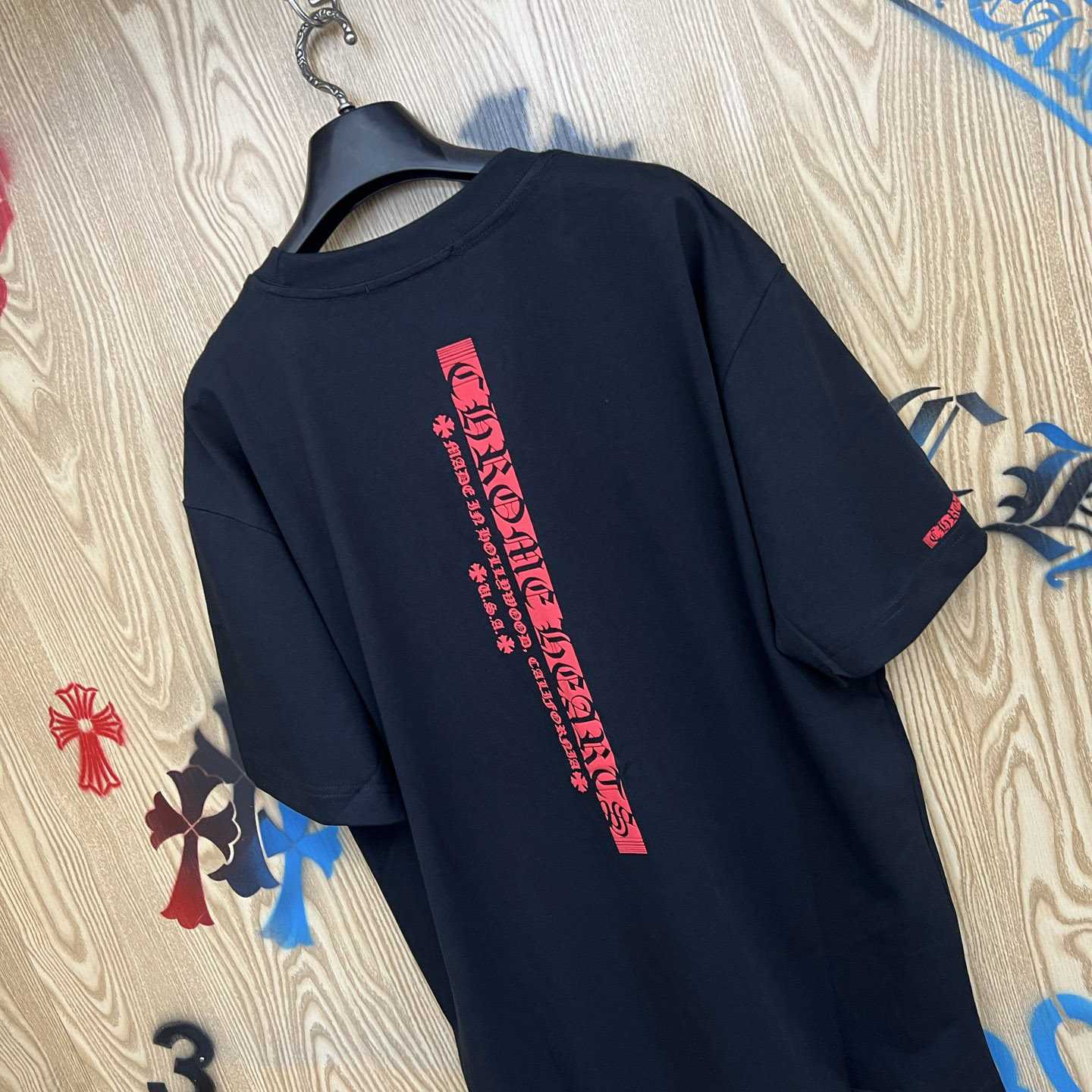 Chrome Hearts Vertical Logo T-Shirt   'Black' - DesignerGu