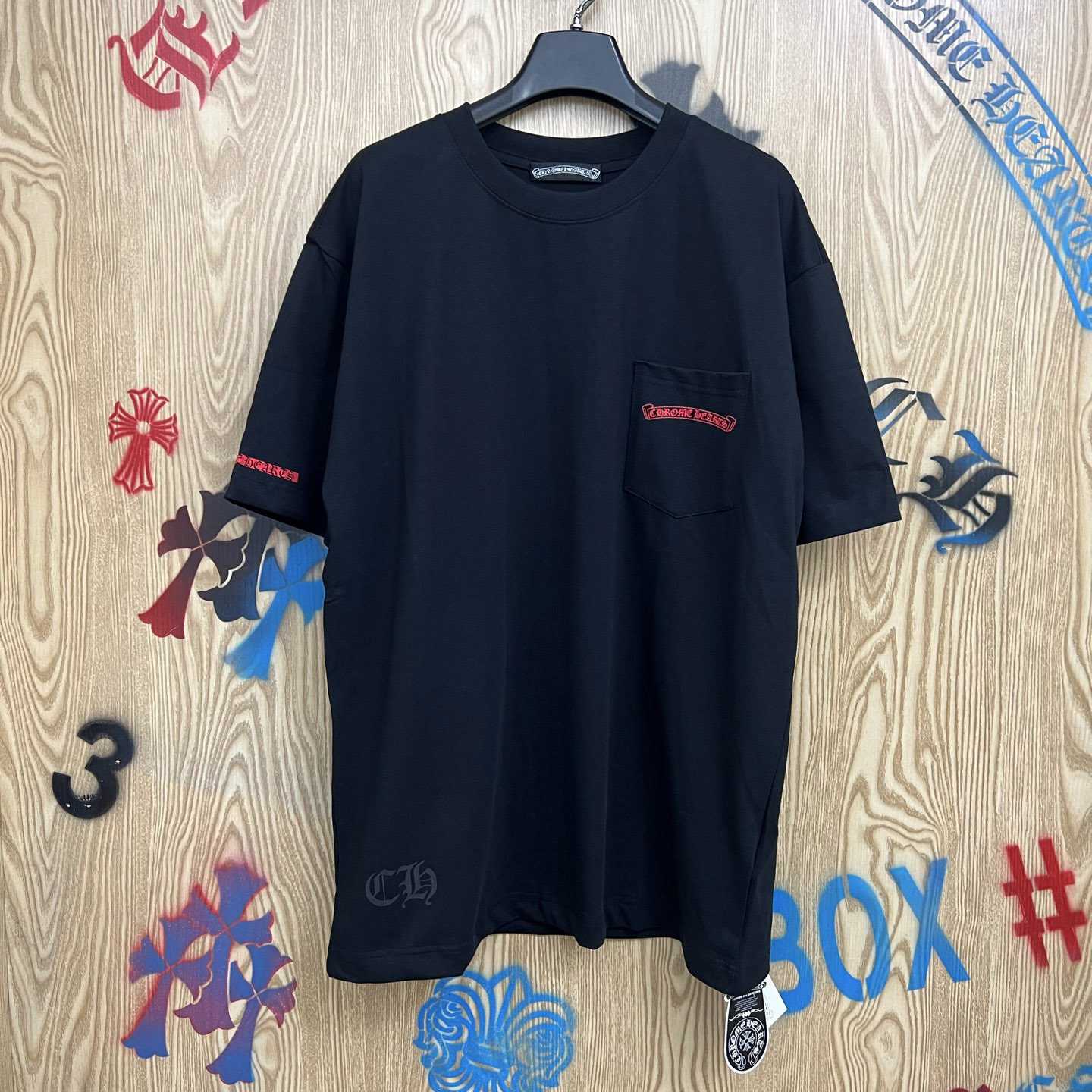Chrome Hearts Vertical Logo T-Shirt   'Black' - DesignerGu