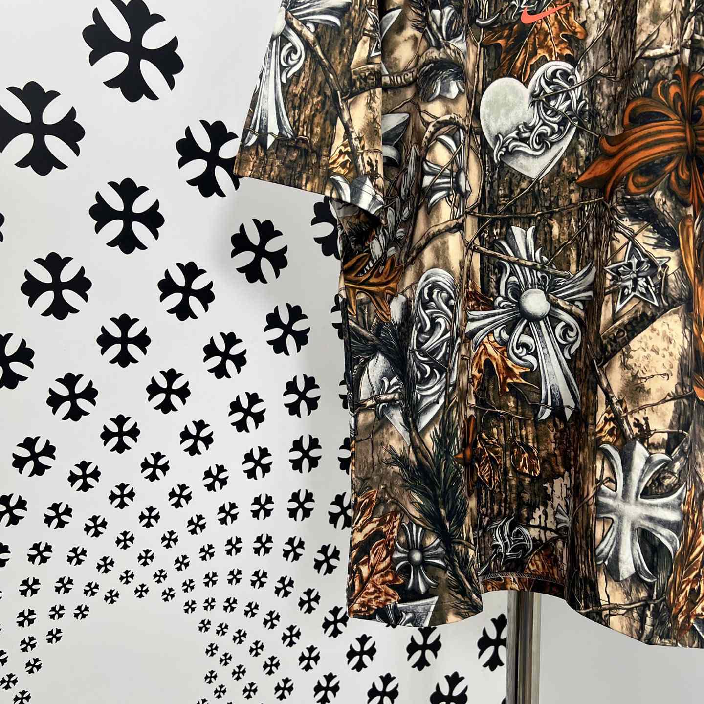 Chrome Hearts X Nike NOCTA Camouflage Horseshoe Logo T-Shirt - DesignerGu