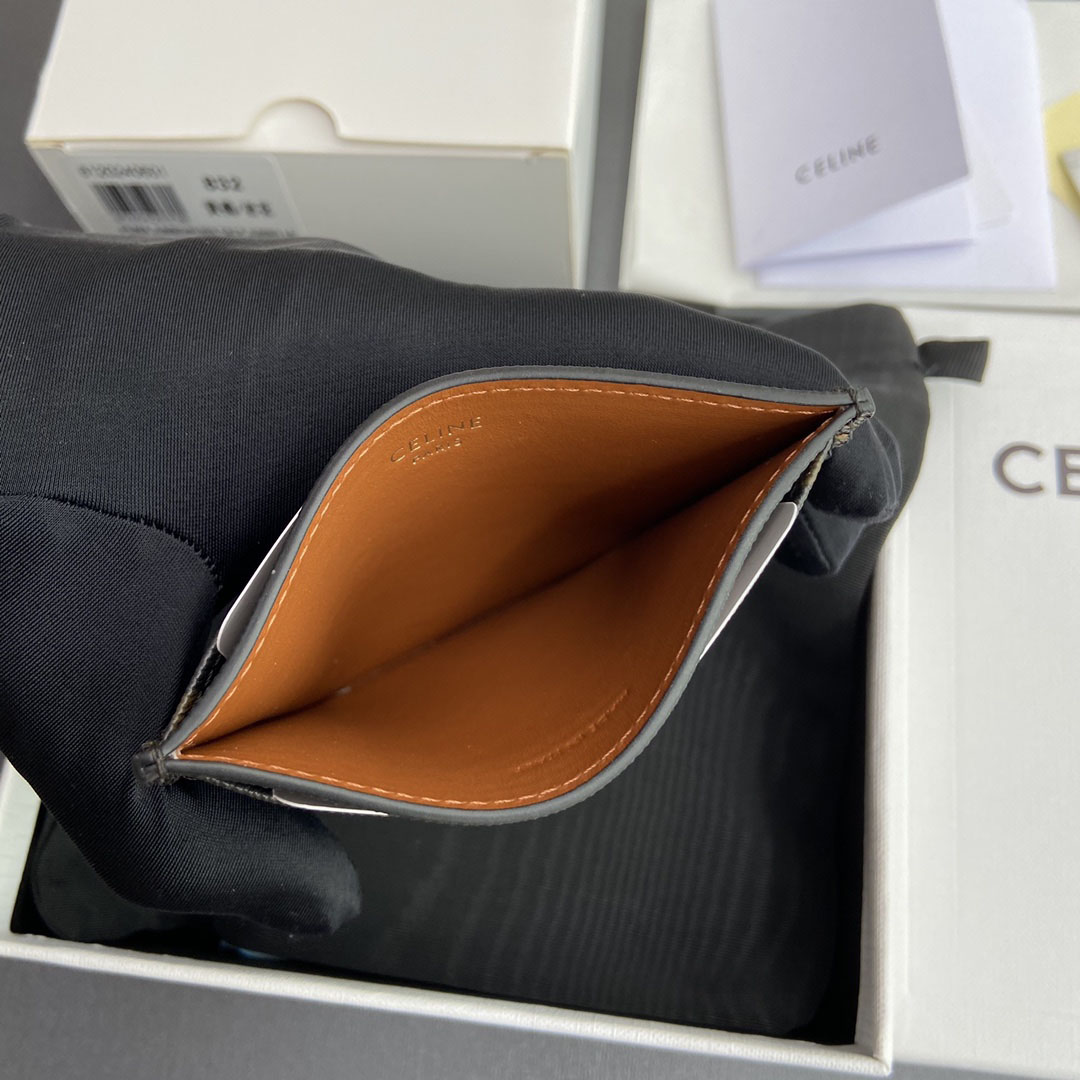 Celine Card Holder Triomphe In Triomphe Canvas - DesignerGu