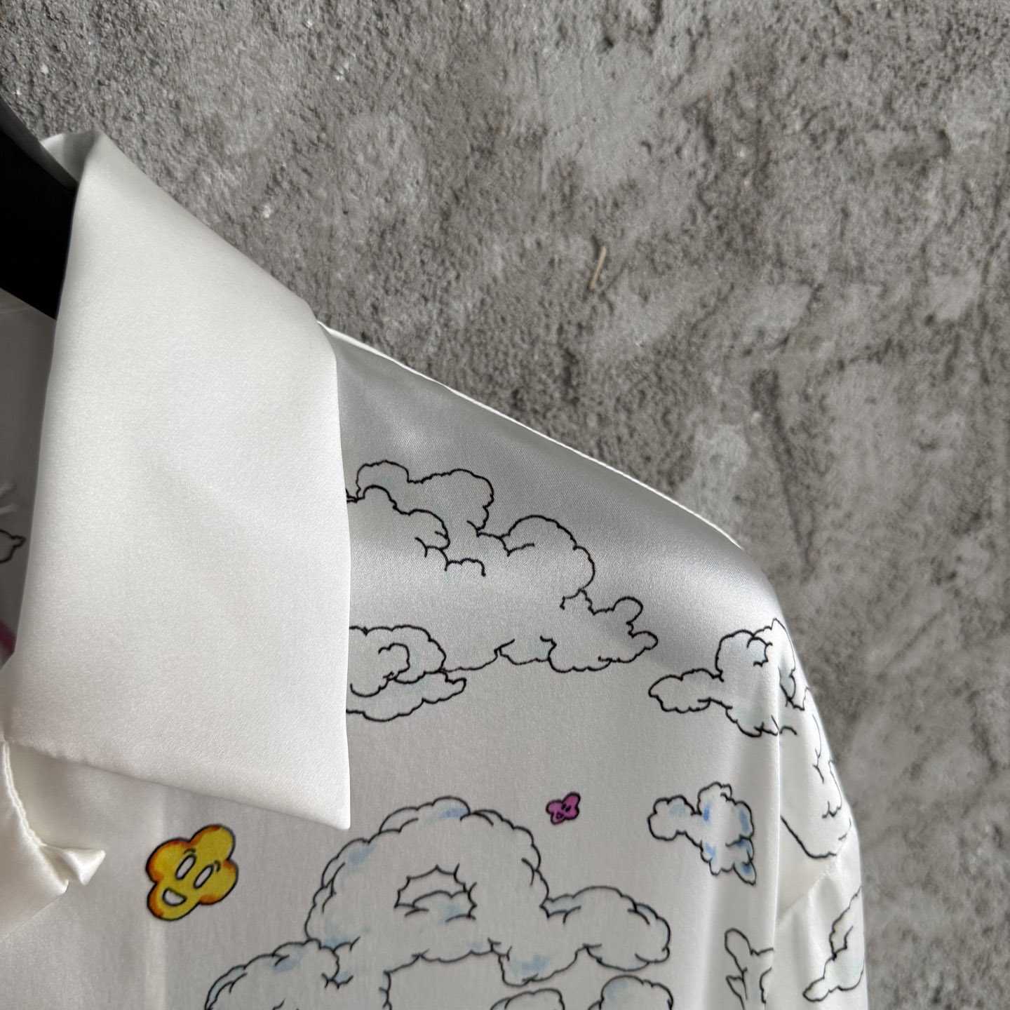 Casablanca Better Days Long Sleeve Silk Shirt  - DesignerGu