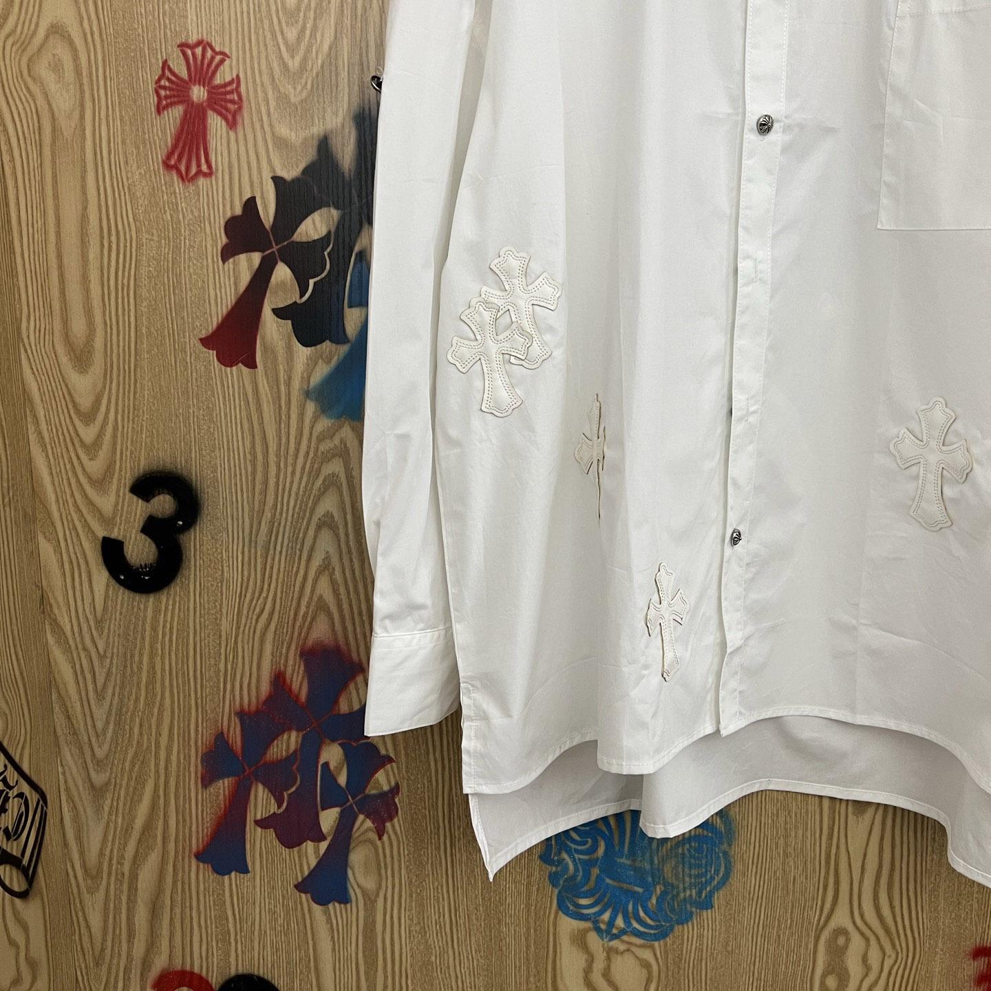 Chrome Hearts  Oversized Cross Patch Shirt - DesignerGu